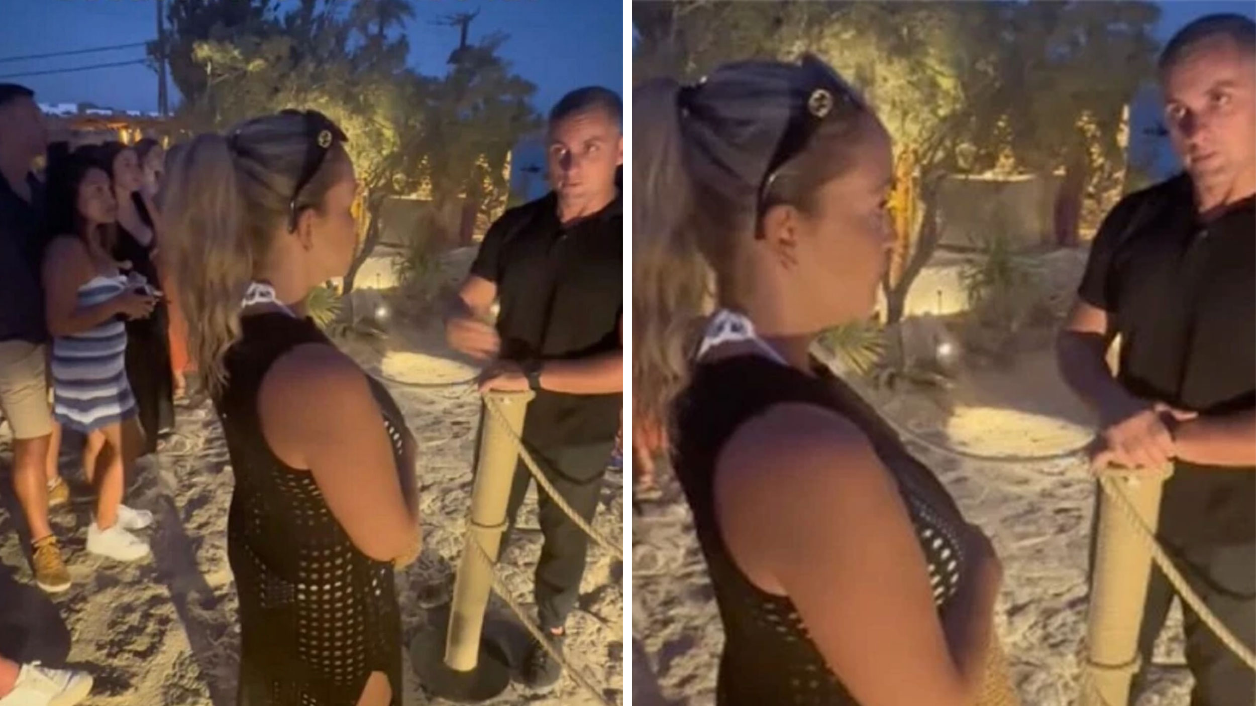 Mikonos, Obezbeđenje noćnog kluba na Mikonosu nije pustilo ženu unutra