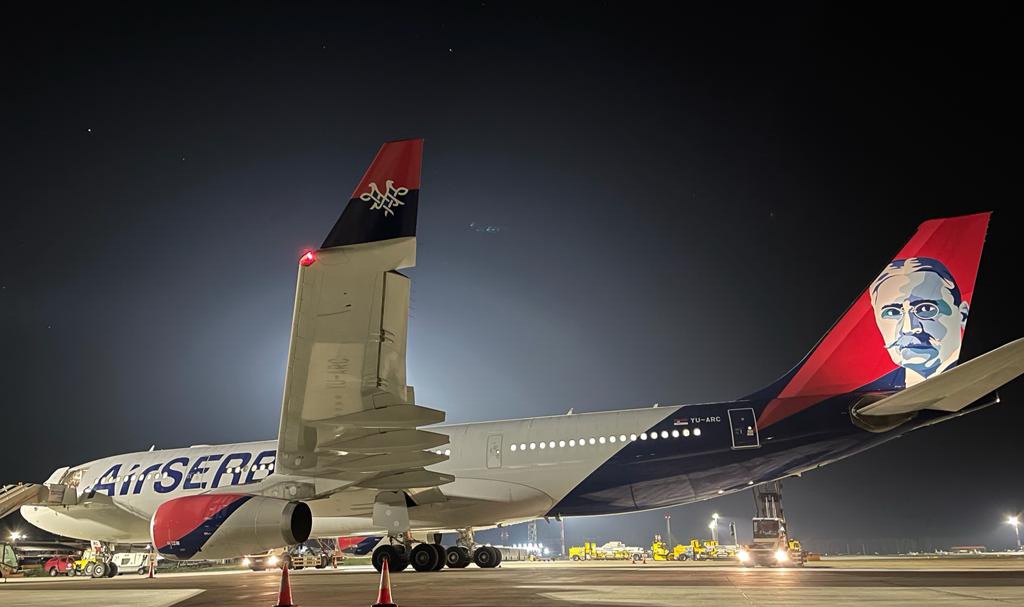 NOVI AVION ER SRBIJE ERBAS A-330 SA LIKOM PUPINA