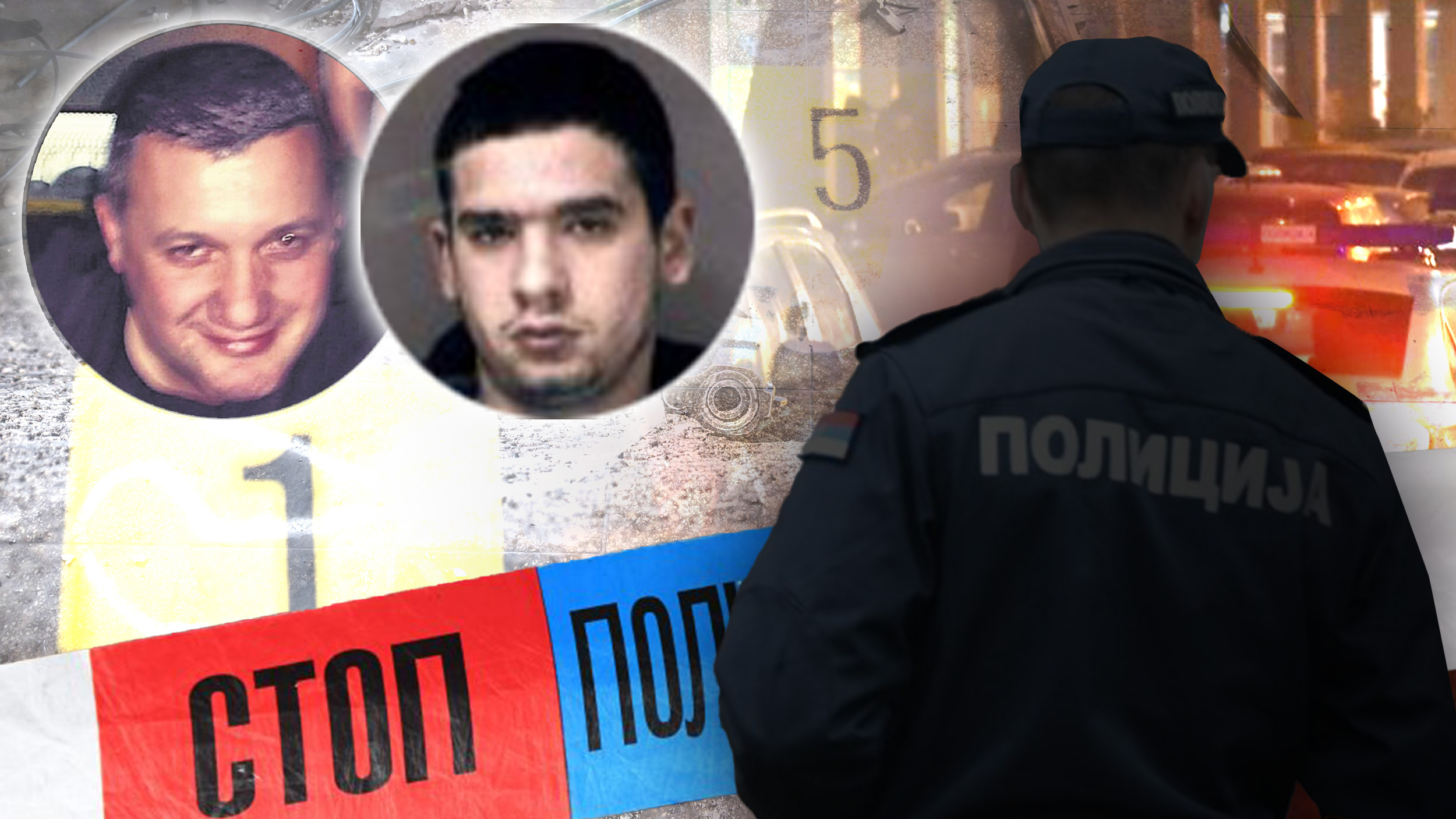 Fotka ubijenog Vladimira Popovića Popa
i kombo Popović, Nikola Vušović policijaa
naslov mi je : Heklerima ga izrešetali u kafiću na Zvezdari, poznati škaljarac za dlaku izbegao metak: Misteriozna veza Džonija s Vračara s ubistvom Popa