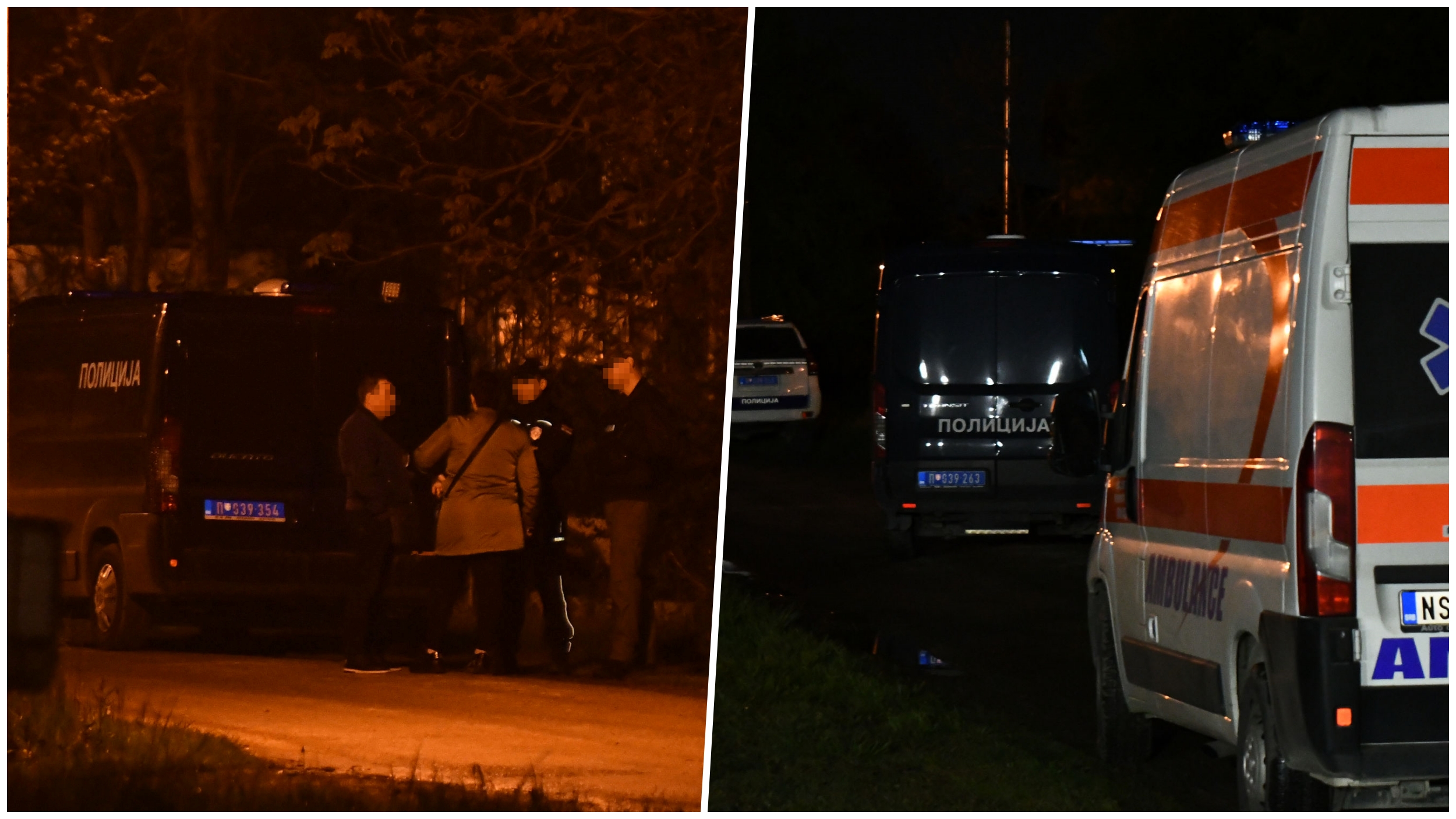 Novi Sad 19.04.2023 Muskarac preti da ce se razneti rucnom bombom u Veterniku foto Nenad Mihajlovic