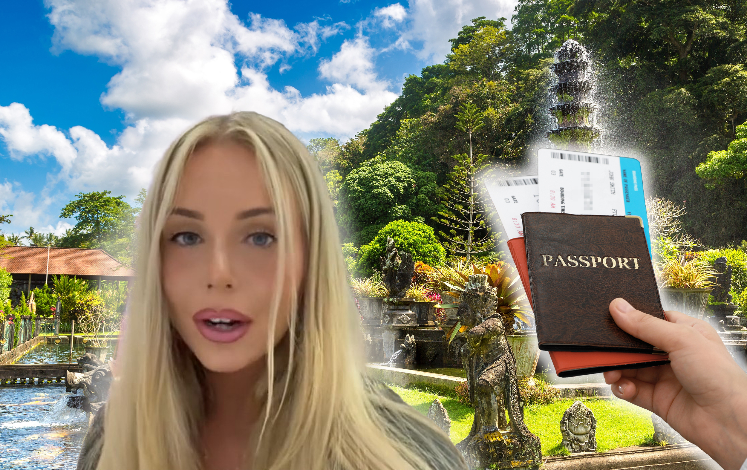 Taman,Tirtagangga,Temple,On,Bali,,Indonesia,In,A,Sunny,Day