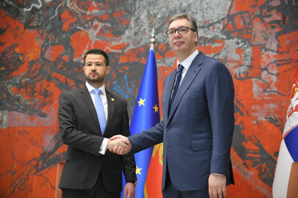 Beograd, 10. Jul.2023, Palata Srbije, Aleksandar Vučić  i  Jakov Milatović  predsednik Crne Gore  Foto: Nemanja Jovanović/Nova.rs