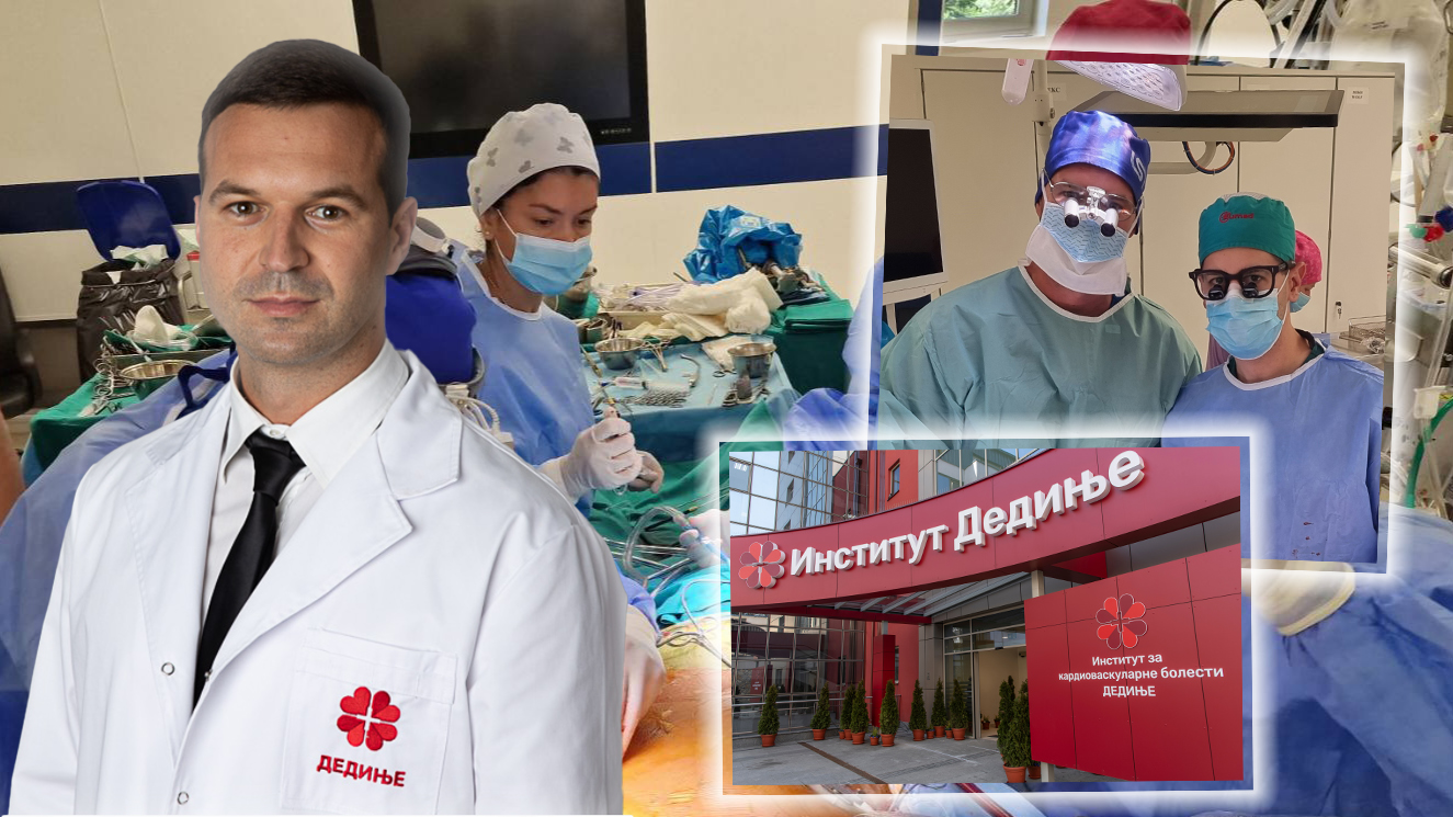 dr Igor Živković, operacija, operaciona sala, Institut Dedinje, Institut za kardiovaskularne bolesti Dedinje, kombo Foto: Shutterstock