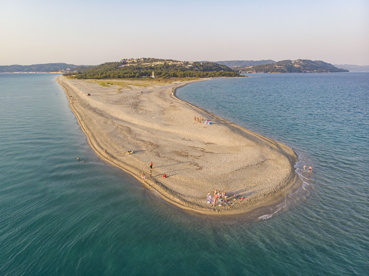 Aerial View Of Possidi Beach In Halkidiki, Greece - 26 Jul 2022
