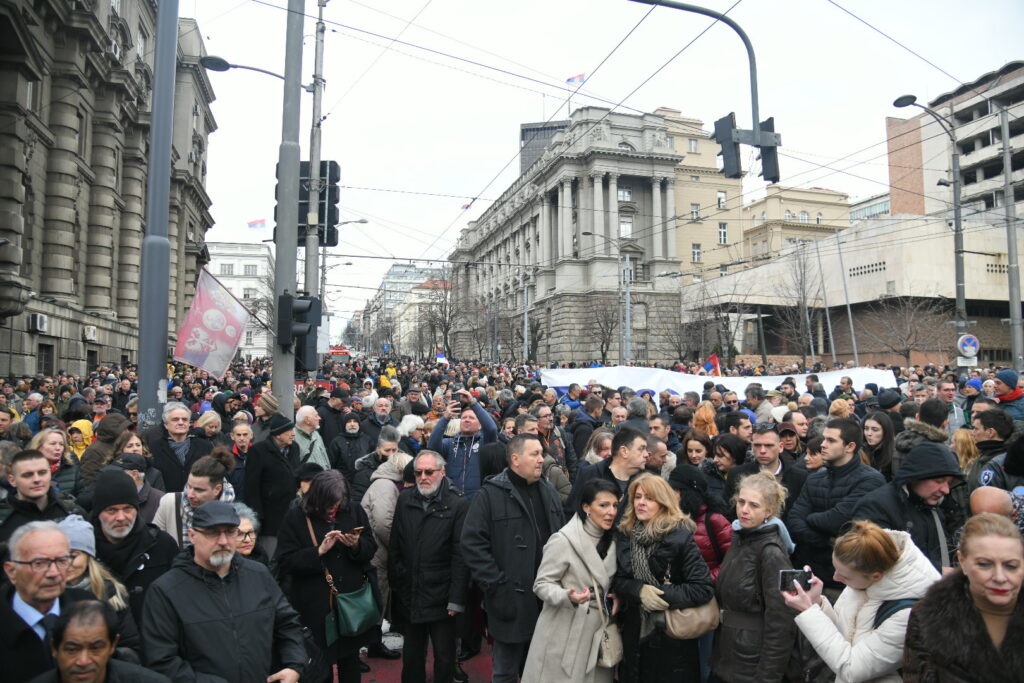 Protest podrške tužiteljkama tužiocima ispred vlade srbije