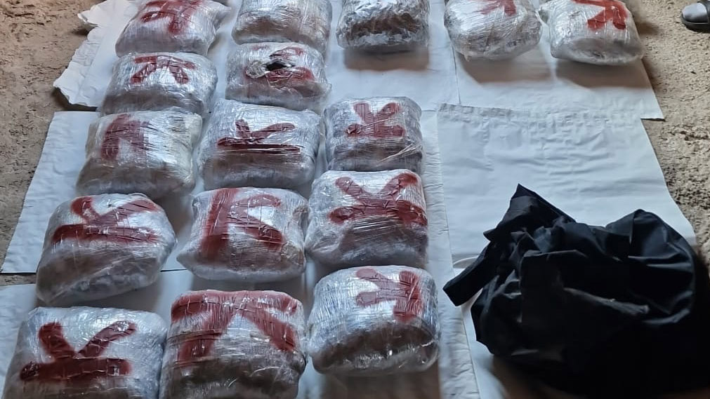 Zaplena, oko 32 kilograma marihuane, marihuana, trava, kanabis, droga Foto: MUP