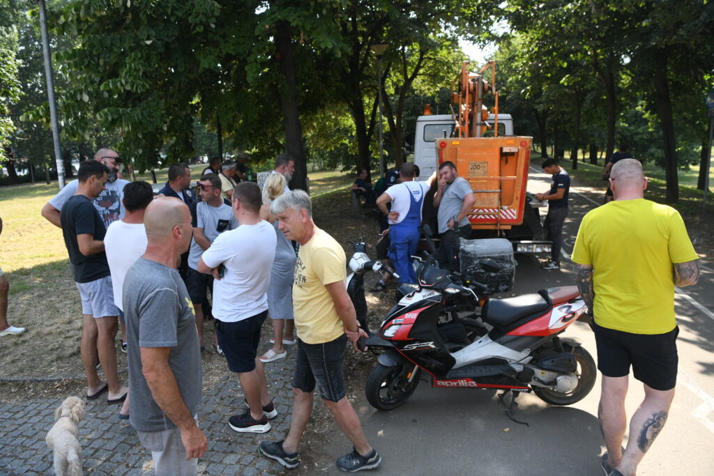 Beograd 10.07.2023. Savski nasip, isključenje struje