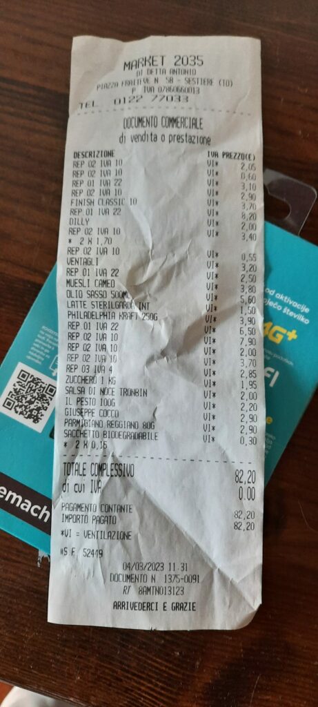 Italija, Alpi računi Ivana Stojanov