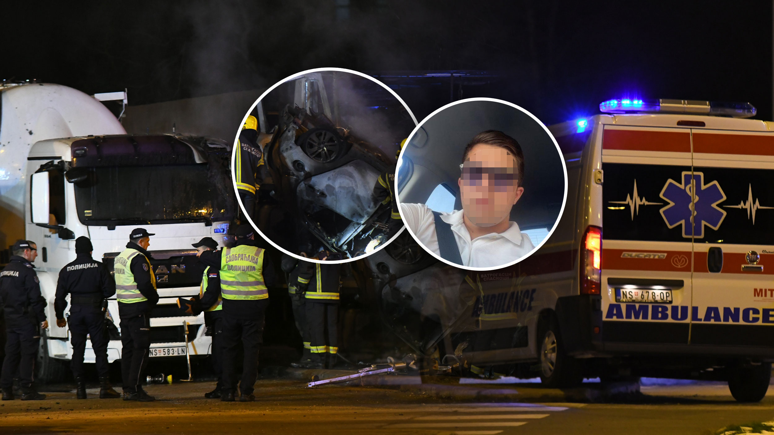 Marko L, mladić koji je nastradao u Novom Sadu
Novi Sad 29.01.2023. Teška saobraćajna nesreća u Novom Naselju u Novom Sadu. Automobil se zakucao u parkiran kamion. Hronika, nesreća Foto: Nenad Mihajlović/Nova.rs