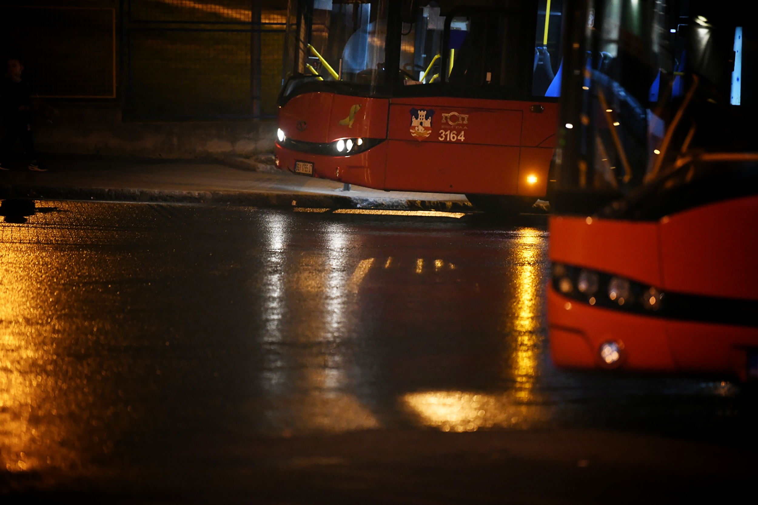 Beograd 06.01.2023. Karaburma. hronika, javni gradski prevoz, autobus, noc,