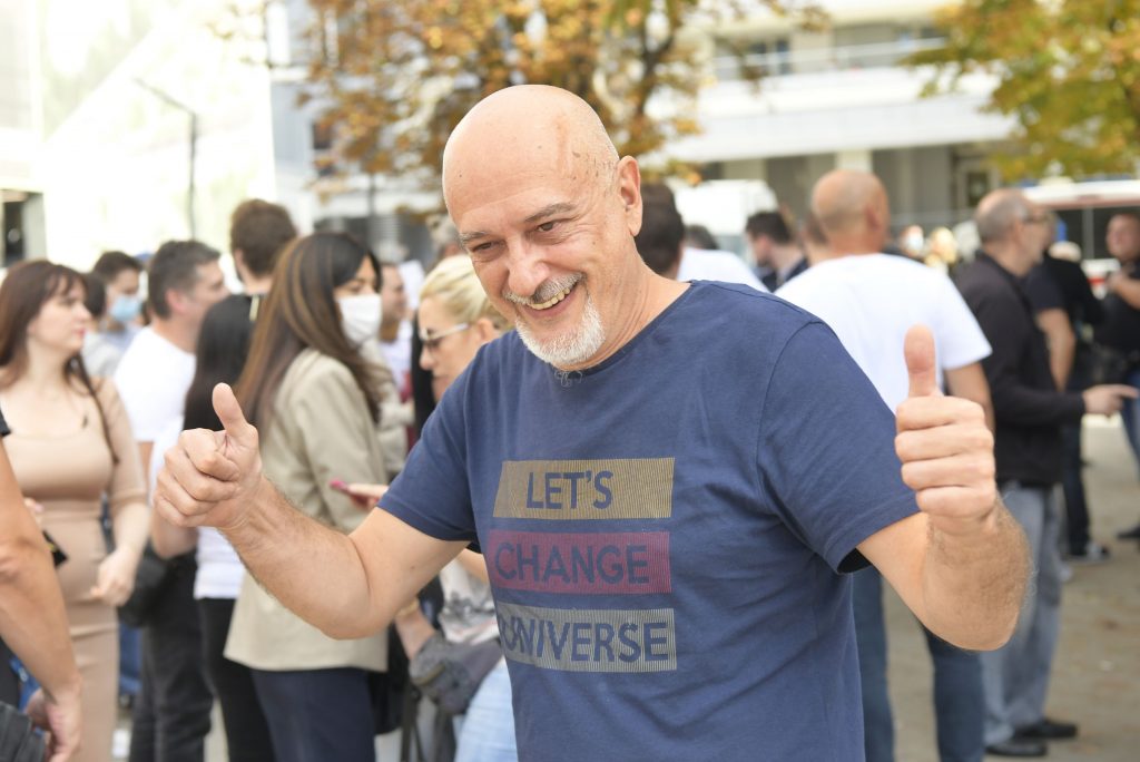 Beograd 29. septembar 2022. Protest zaposlenih u psihijatrijskoj bolnici Laza Lazarevic, Klinika za psihijatrijske bolesti „Dr Laza Lazarević“ Foto:Goran Srdanov/Nova.rs