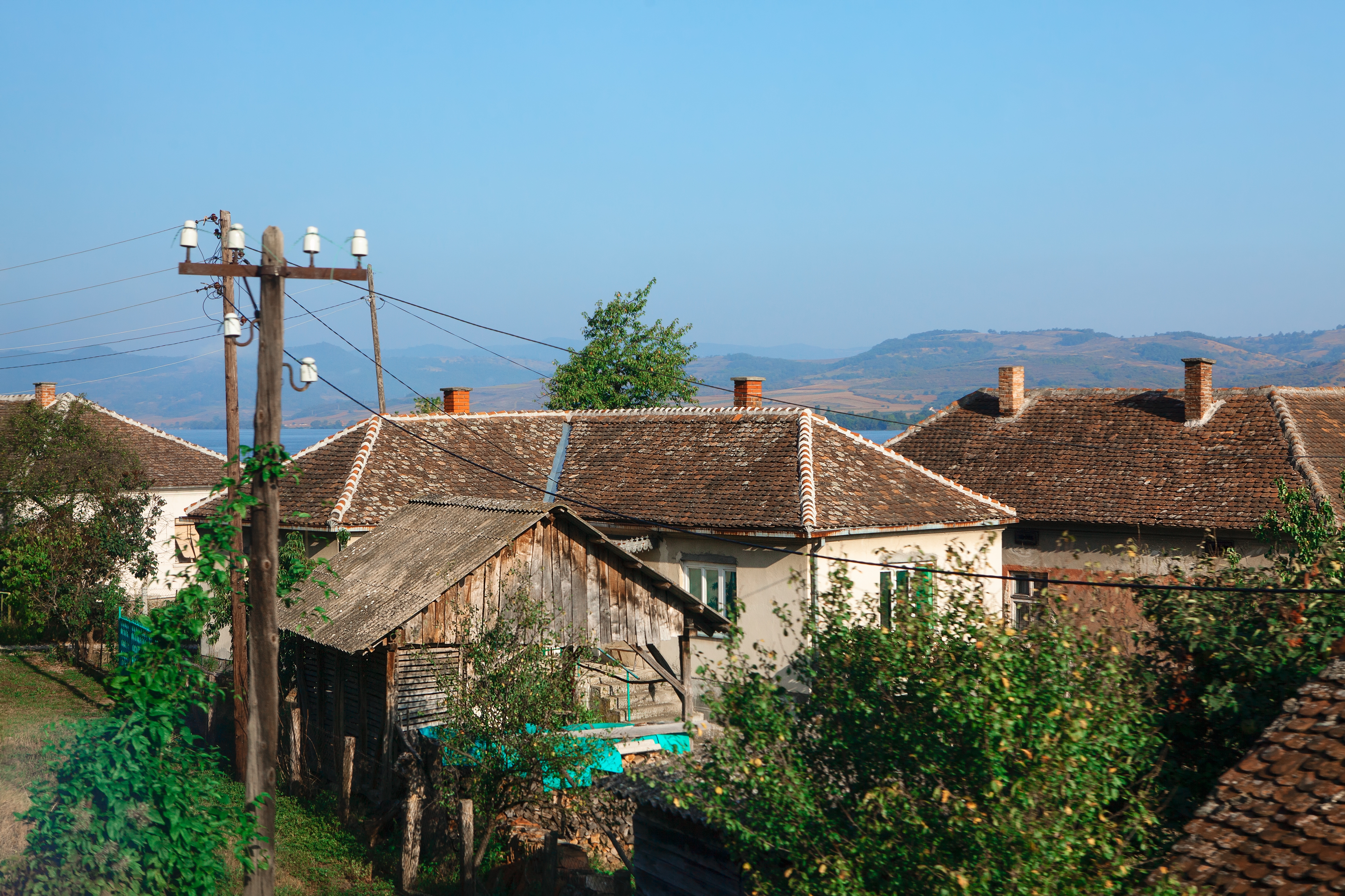 Rustic,Houses,Serbia,.,Balkan,Village,With,Traditional,Houses,.
