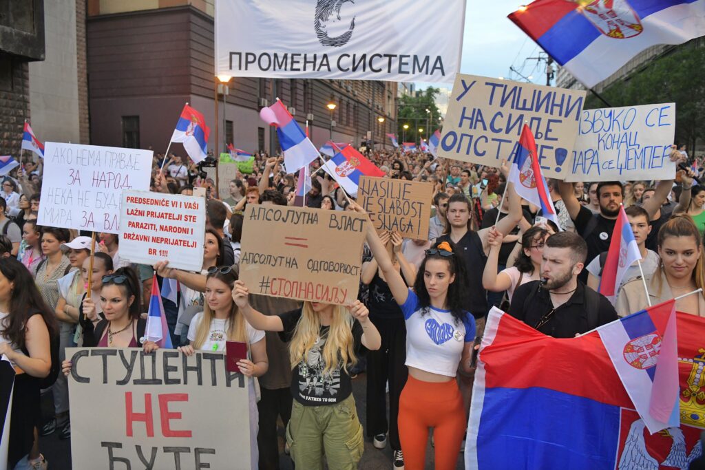 Beograd, 09.06.2023. 6. Protest "Srbija protiv nasilja", Šesti protest Foto: Goran Srdanov/Nova.rs