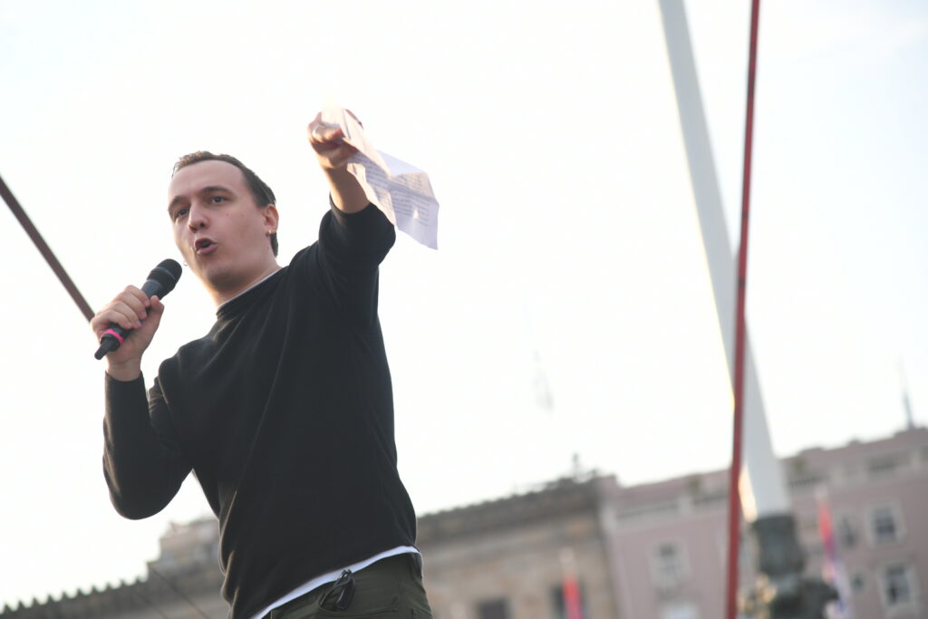 Beograd, 09.06.2023. 6. Protest "Srbija protiv nasilja", Šesti protest,student Foto: Nemanja Jovanović/Nova.rs