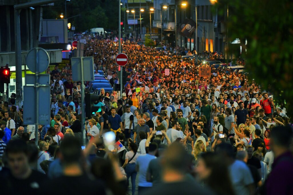 Beograd, 09.06.2023. 6. Protest "Srbija protiv nasilja", Šesti protest Foto: Goran Srdanov/Nova.rs