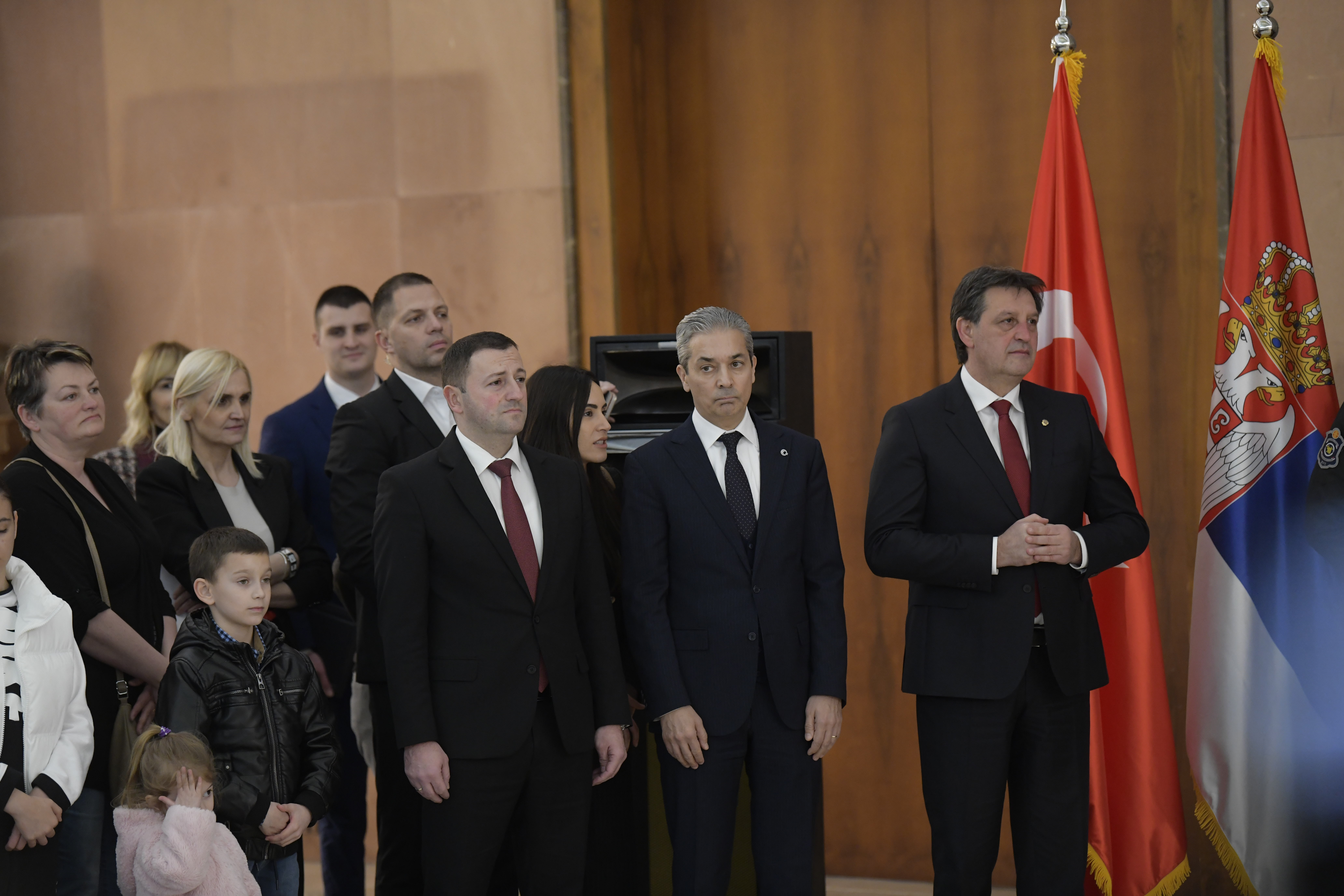 Beograd 17. februar 2023. Svecani docek u Palati Srbija, spasioci MU-a Srbije po povratku iz Turske, turska spasioci, docek u Palati Srbija Foto:Goran Srdanov/Nova.rs