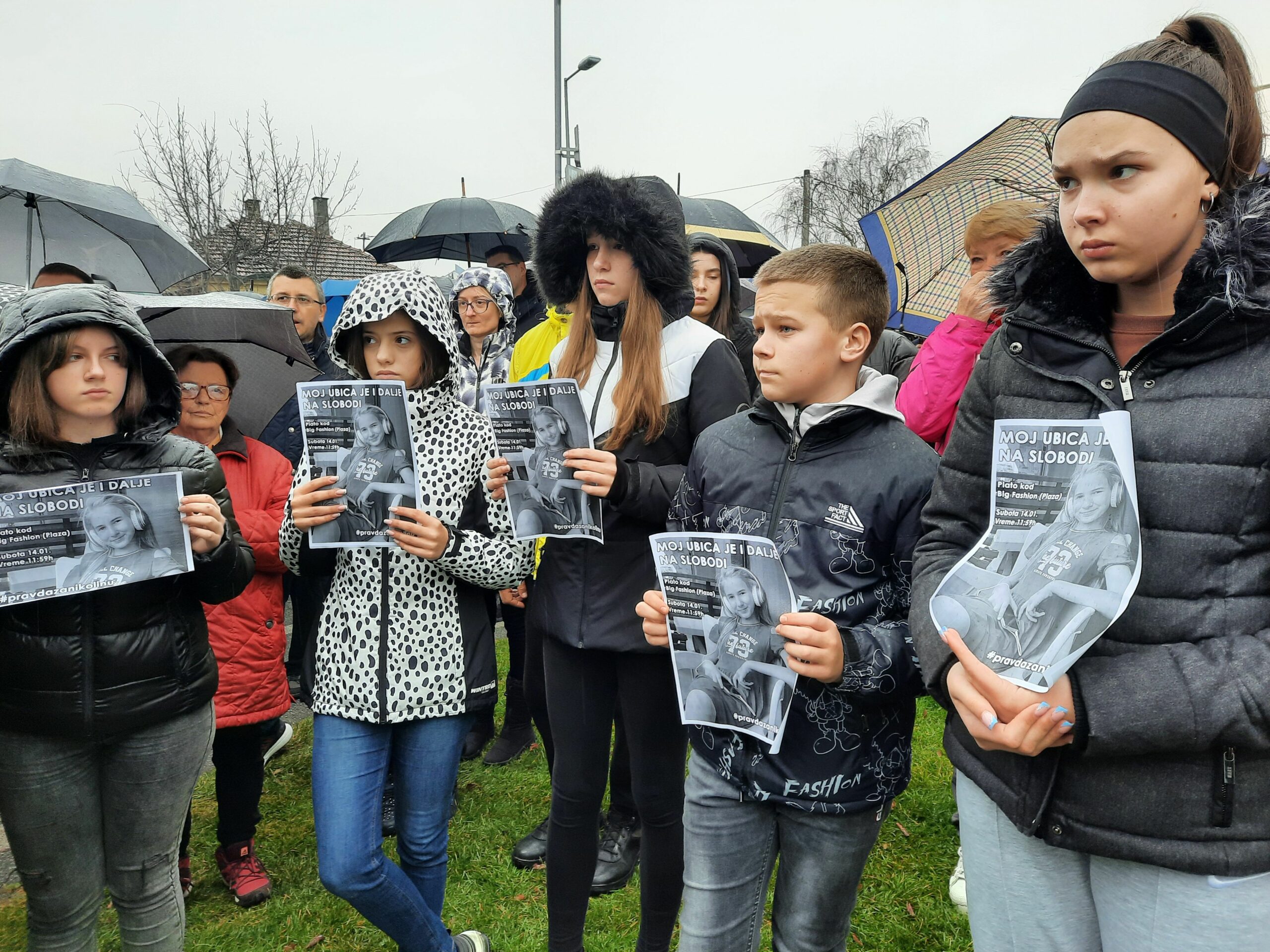 Kragujevac 14. januar 2023.Protestni skup Pravda za Nikolinu Foto:Aleksandra Petrović/Nova.rs