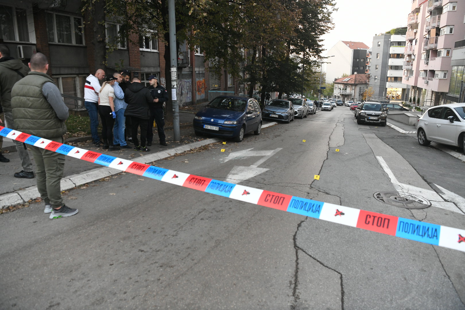 Beograd 09. novembar 2022. Pucnjava na Banovom Brdu ugao Zrmanjske i Pozeske policija uvidjaj Foto:Vesna Lalić/Nova.rs