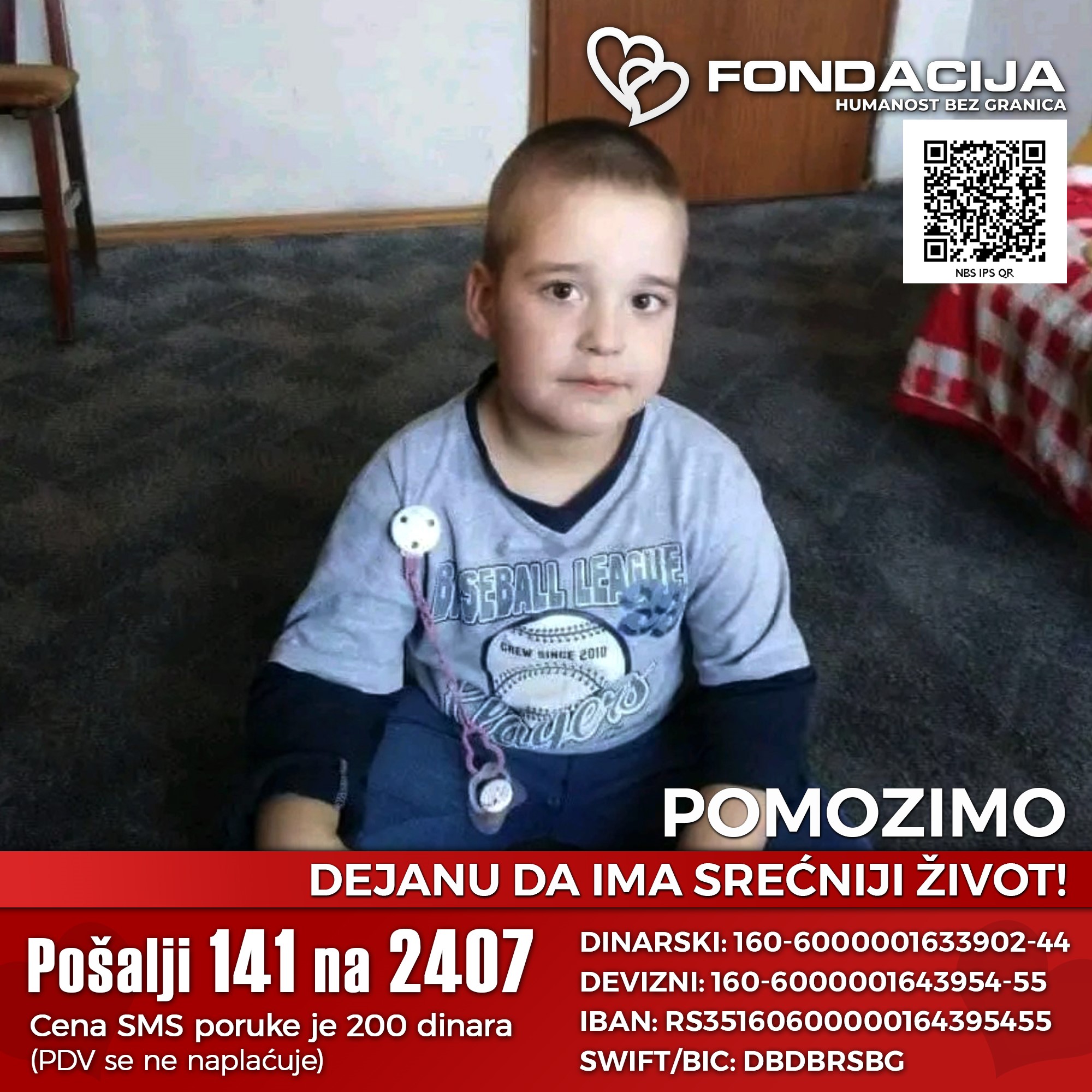 Pomozimo Dejanu Dejan Stojanović iz Vladičinog Hana