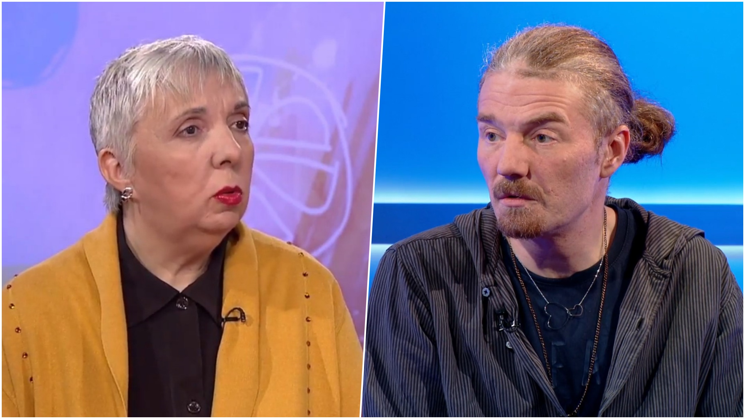 Ranka Radulović  i Slobodan Negić, kombo Foto: Nova/Printscreen/RTS