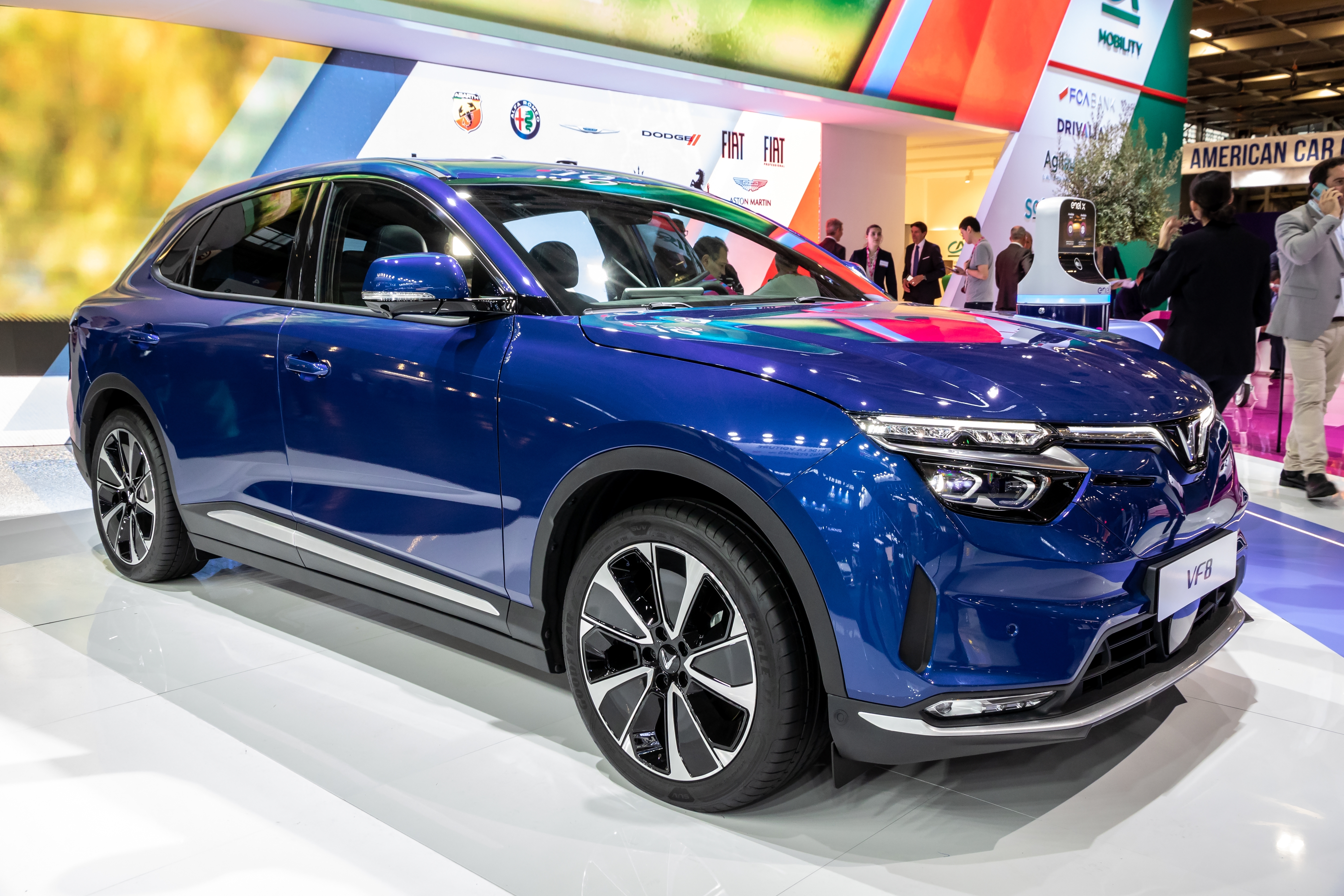 Vinfast,Vf8,Electric,Suv,Car,Showcased,At,The,Paris,Mondial