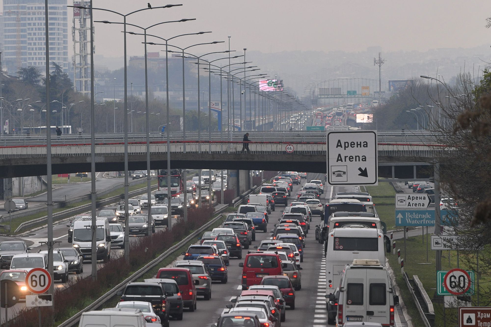 Beograd, 07.04.2023. Gužva, saobraćaj, kolaps, petak saobraćajna gužva Foto: Filip Krainčanić/Nova.rs