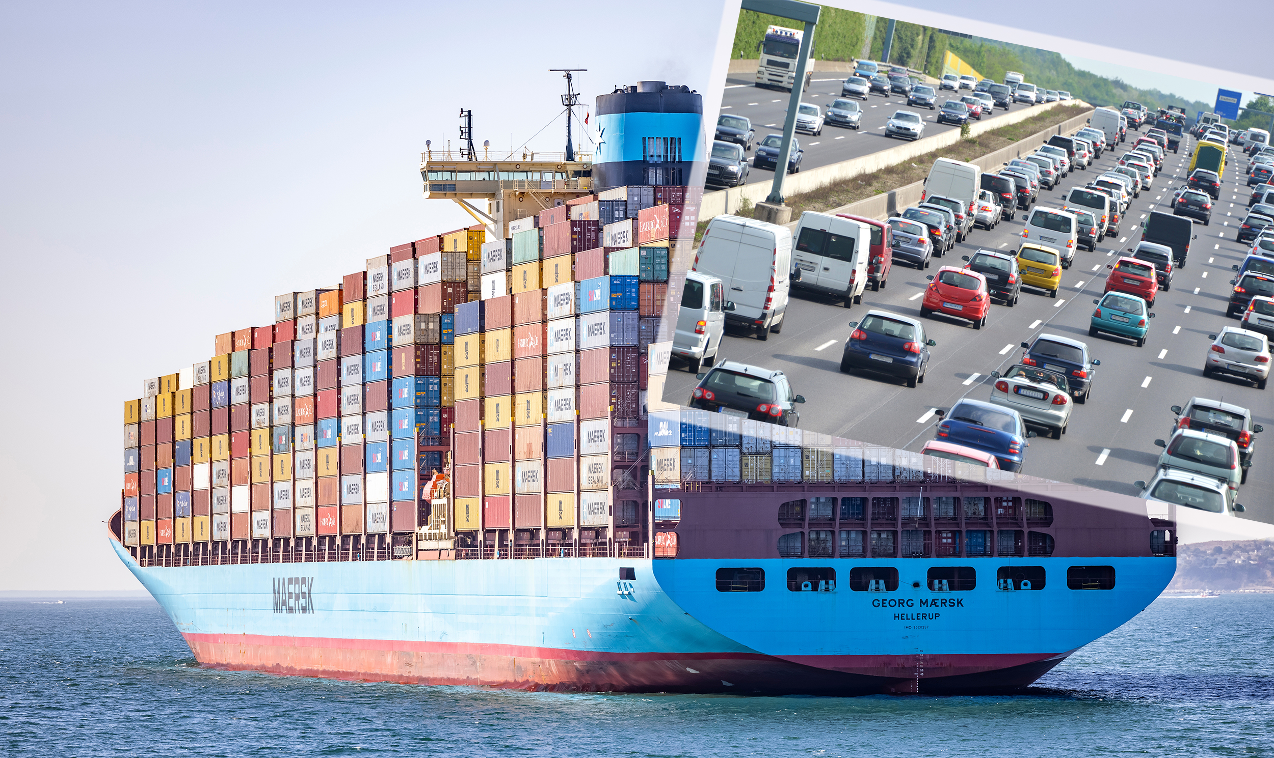 brod, automobili, zagađenje, Long Beach, CA  USA - October 15,  2021: Cargo Ships line the coast around the Port of Long Beach causing shipping delays amidst global supply chain disruption affecting container ships and freight.