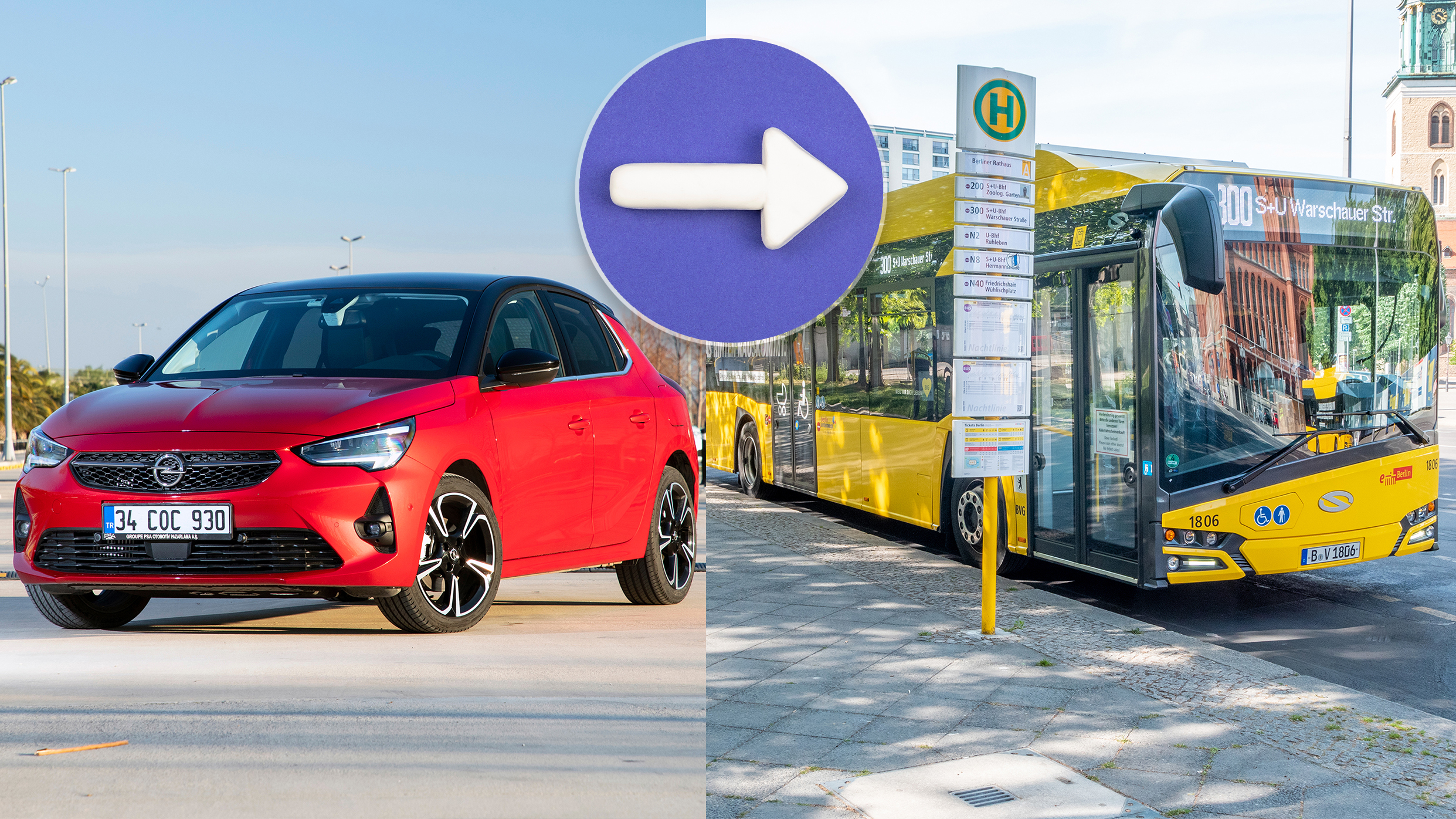 Opel Corsa, autobus