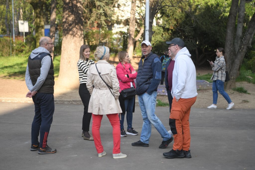 Beograd 20. april 2023. Osnovna skola Djura Jaksic protest roditelja Foto:Dragan Mujan/Nova.rs