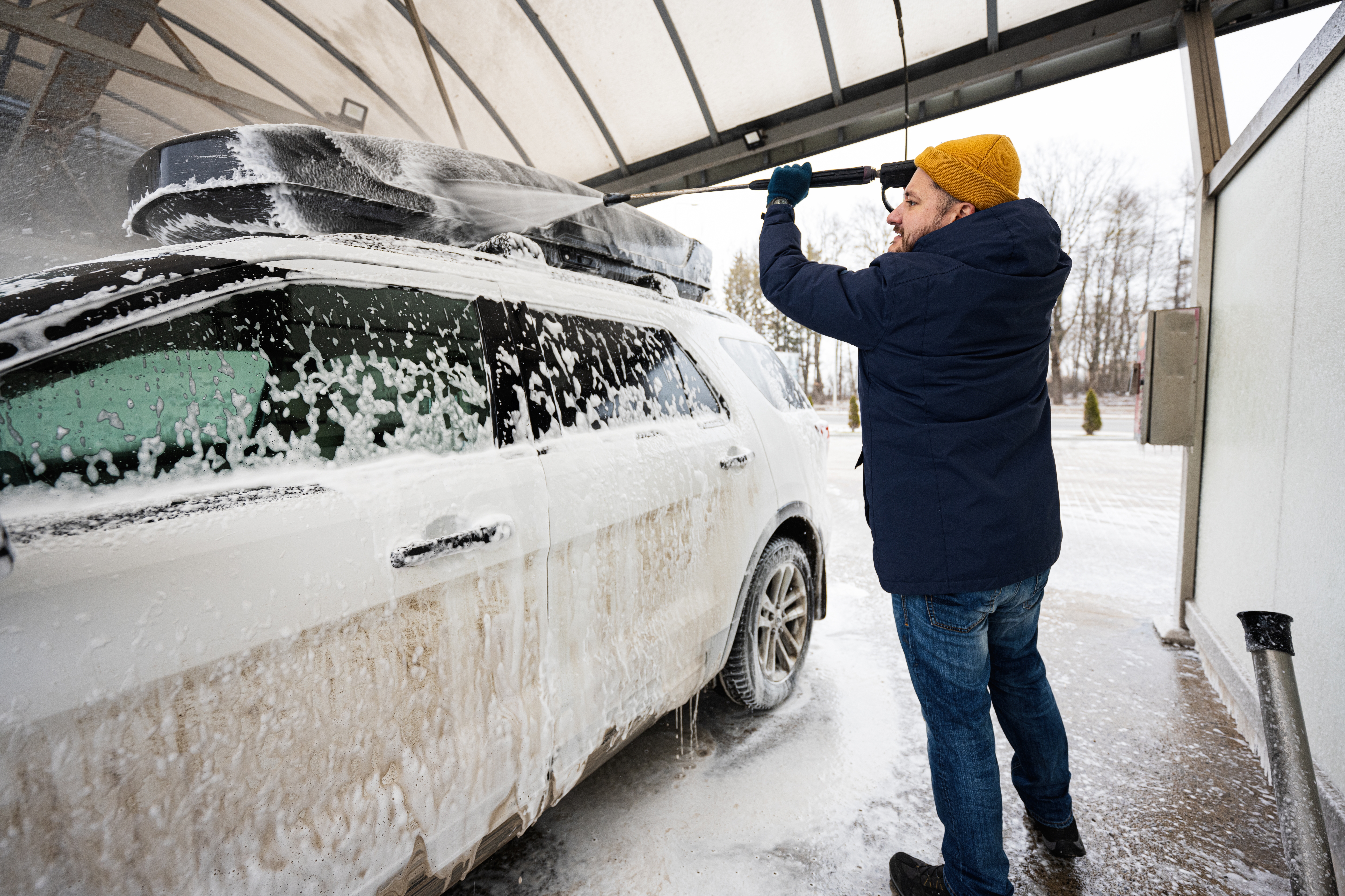 pranje automobila, zima