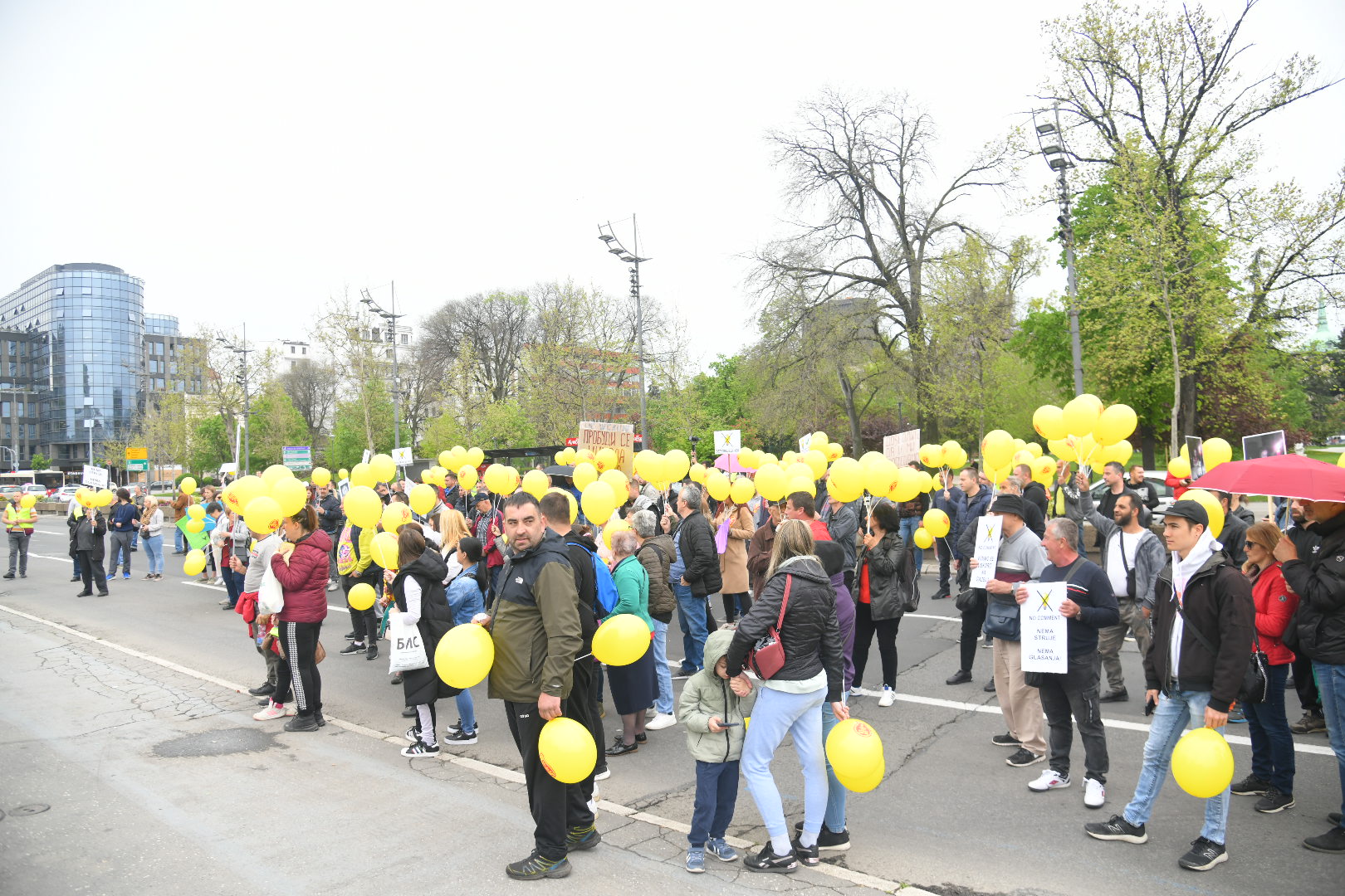 Beograd 24. april 2023. Protest za struju. Želimo struju u 21. veku 
Foto: Nemanja Jovanović/Nova.rs