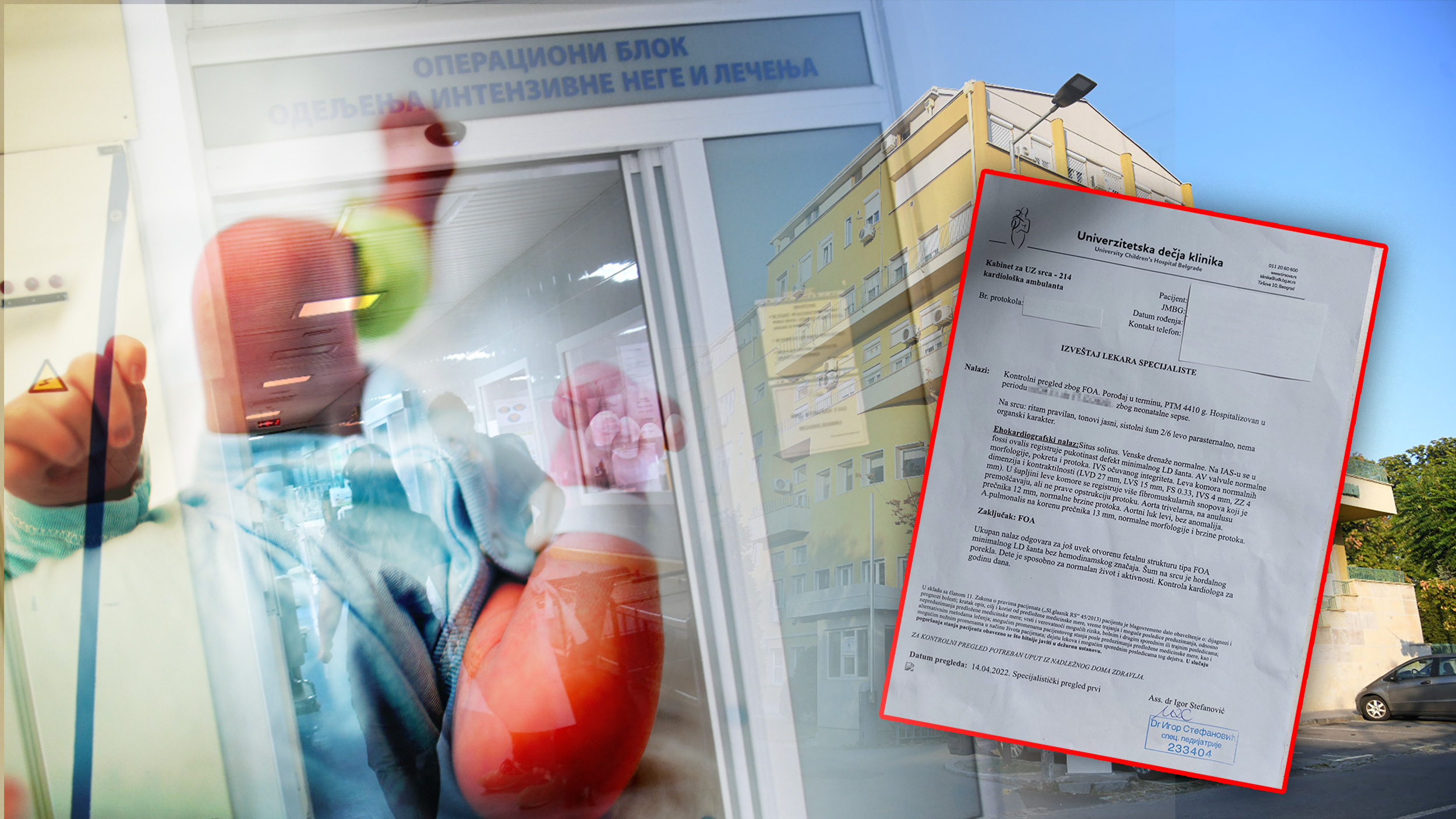 Bebi od godinu dana zakazali pregled na srcu za mart 2024.