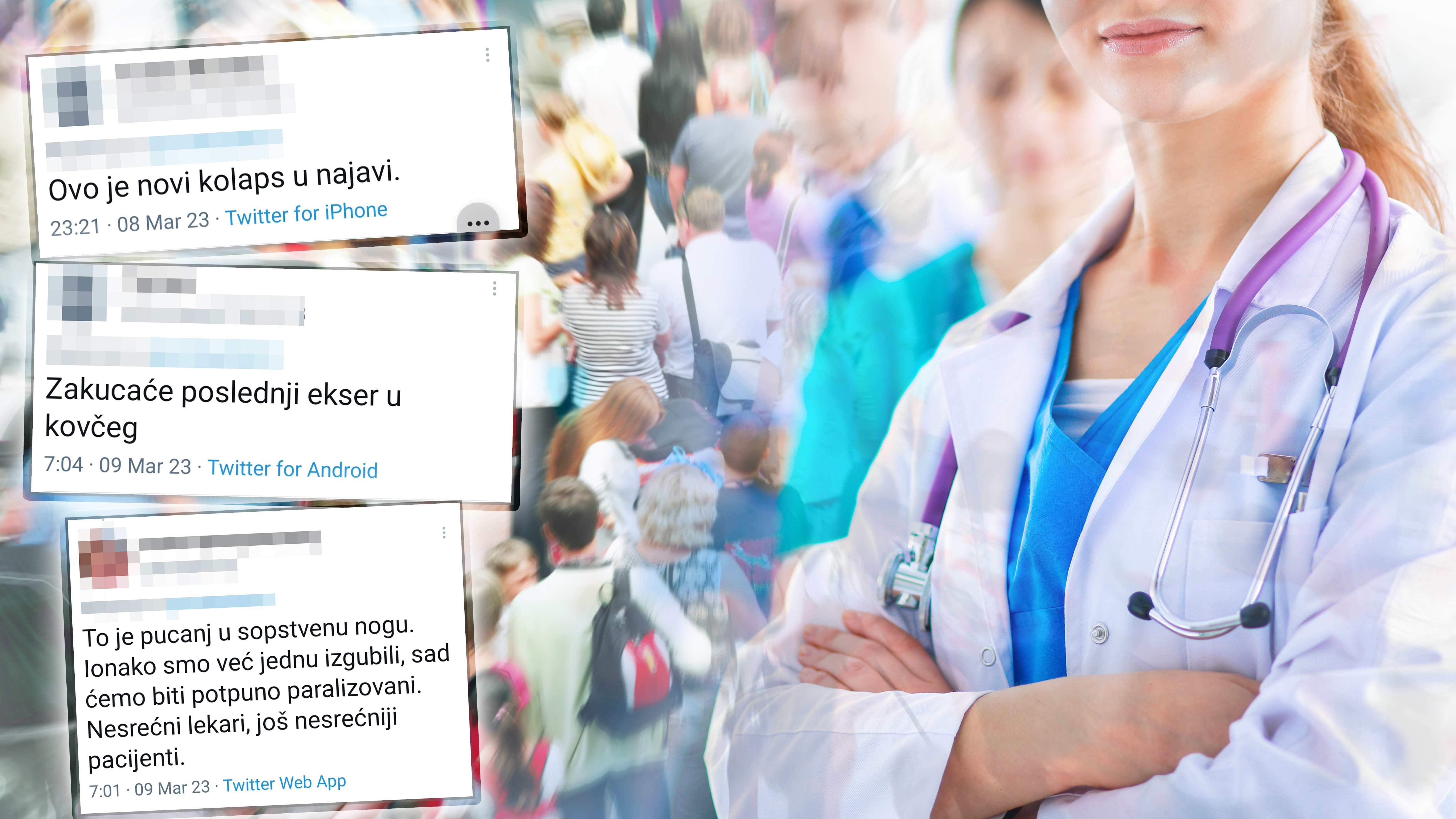 Crowd za kaver mi treba gomila mladih lekara i koferi/avioni, nešto da ilustruje odlazak lekara zbog ucene države da specijaliziraju ono što ne žele... neke od skrinšotova nalepite u ćoškove, ne sve, ove kraće :)