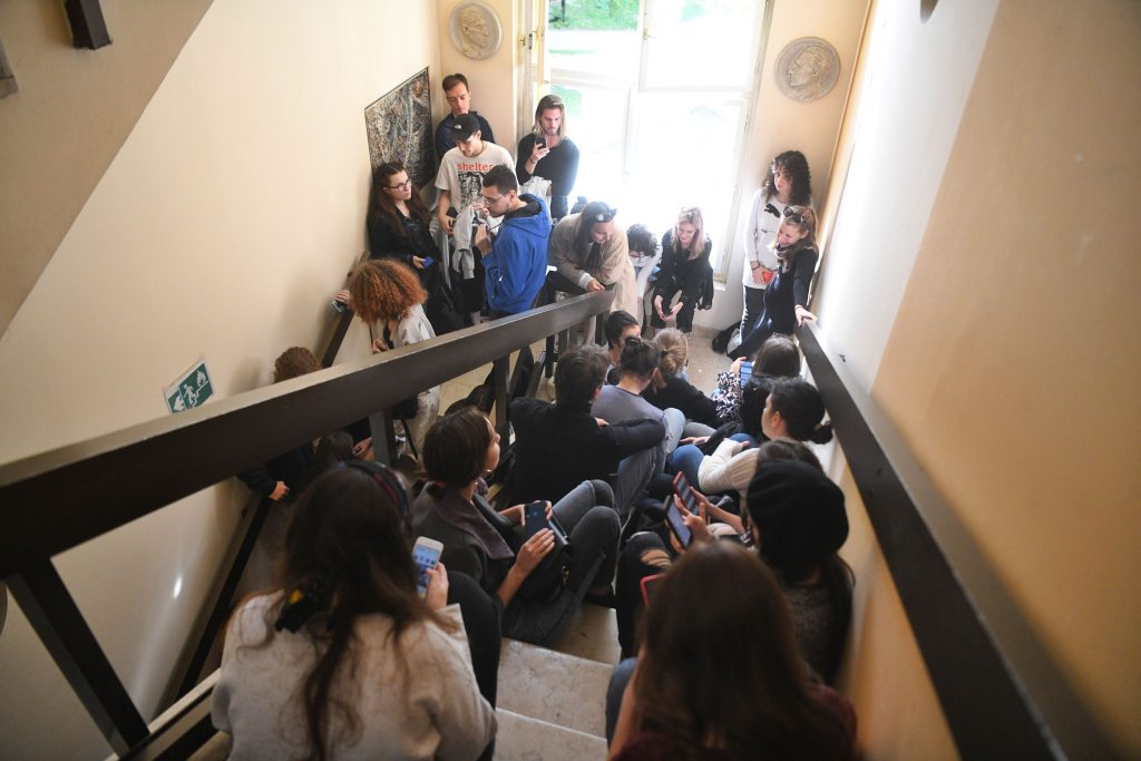 Beograd 04. oktobar 2022. Protest studenata Muzicka akademija, studenti Fakultet Muzicke umetnosti Foto:Filip Krainčanić/Nova.rs