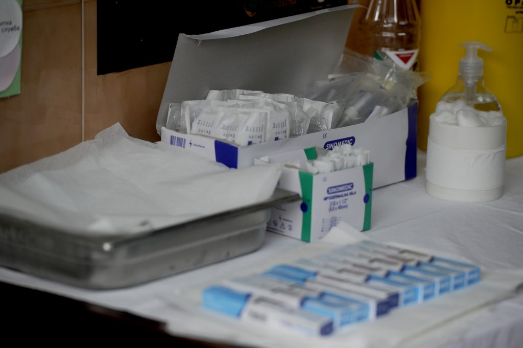 Beograd, 1. oktobra 2020 - Pocela vakcinacija protiv sezonskog gripa. Dom Zdravlja Vracar. FOTO TANJUG/ TARA RADOVANOVIC/ bs