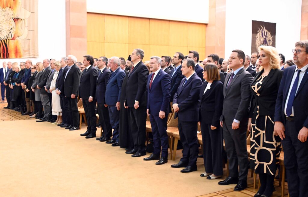 Beograd 23.03.2023. Dokumentarni film Žuta kuća, premijera. Obeležavanje 24 godine od početka NATO bombardovanja Srbije 1999. godine Bratislav Gašić Foto: MUP