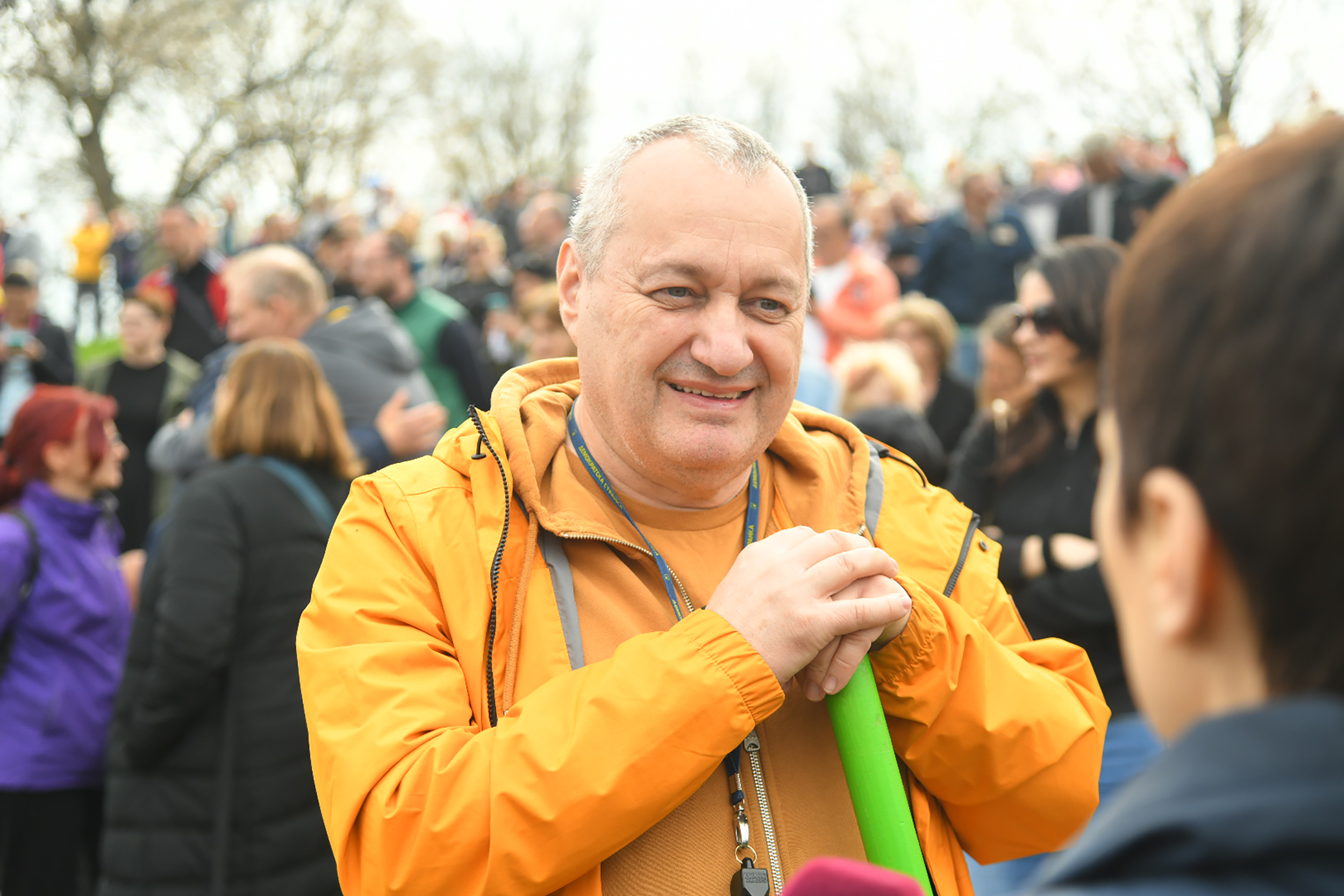 Beograd, 25.03.2023. Protest na Savskom nasipu, blokiranje nelegalnih radova