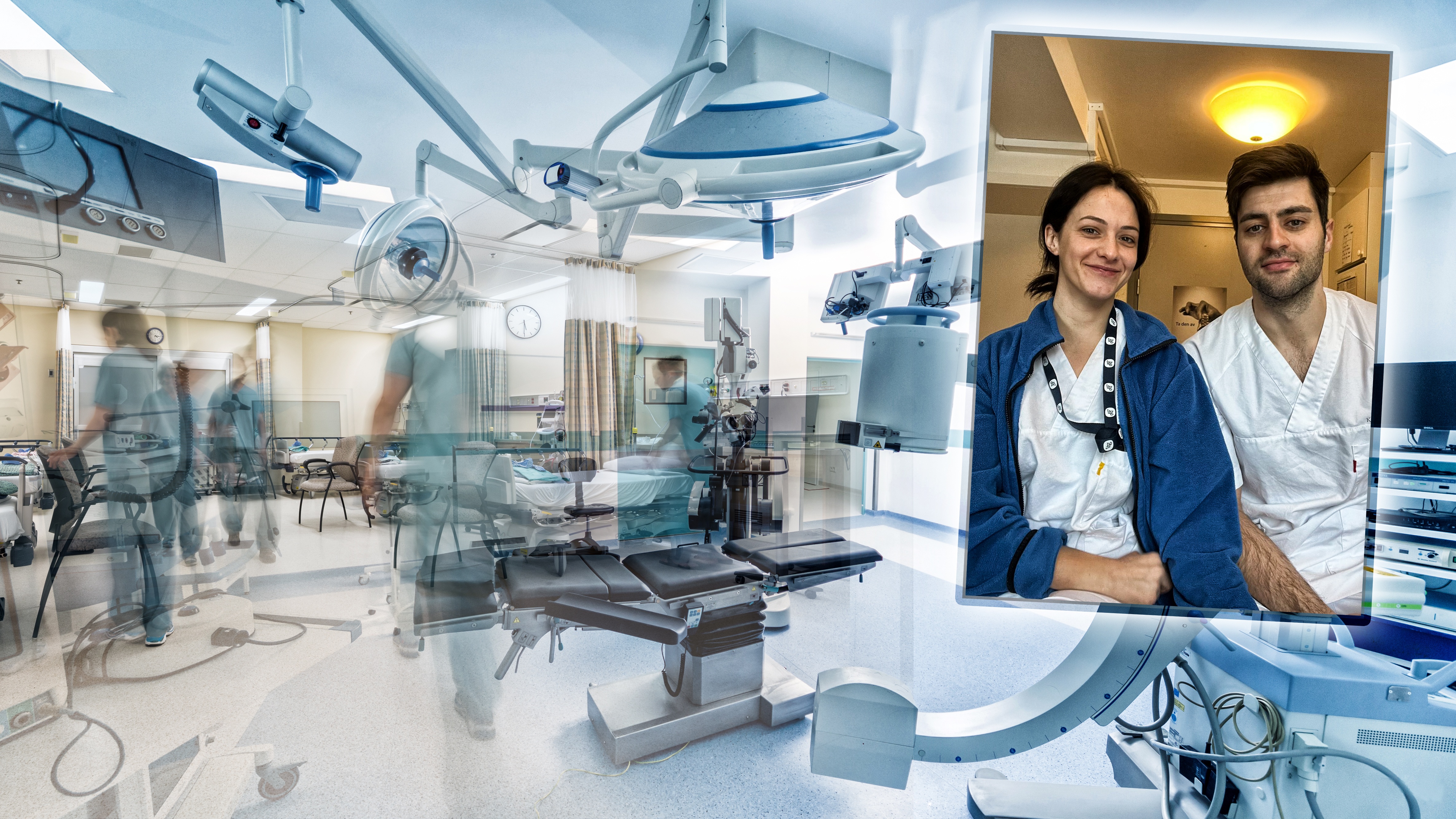 Modern equipment in operating room. Medical devices for neurosurgery. Background mladi srpski bračni par lekara sada leči pacijente u Norveškoj kombo
norveska lekari Lena i Stefan Kostić
