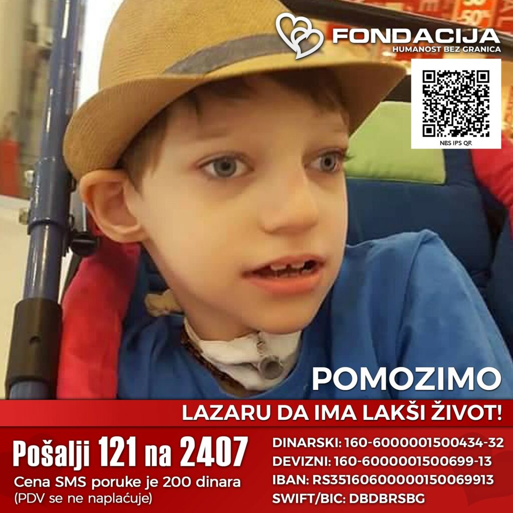 Lazar, humanitarna pomoć, lečenje Foto: Fondacija Humanost bez granica