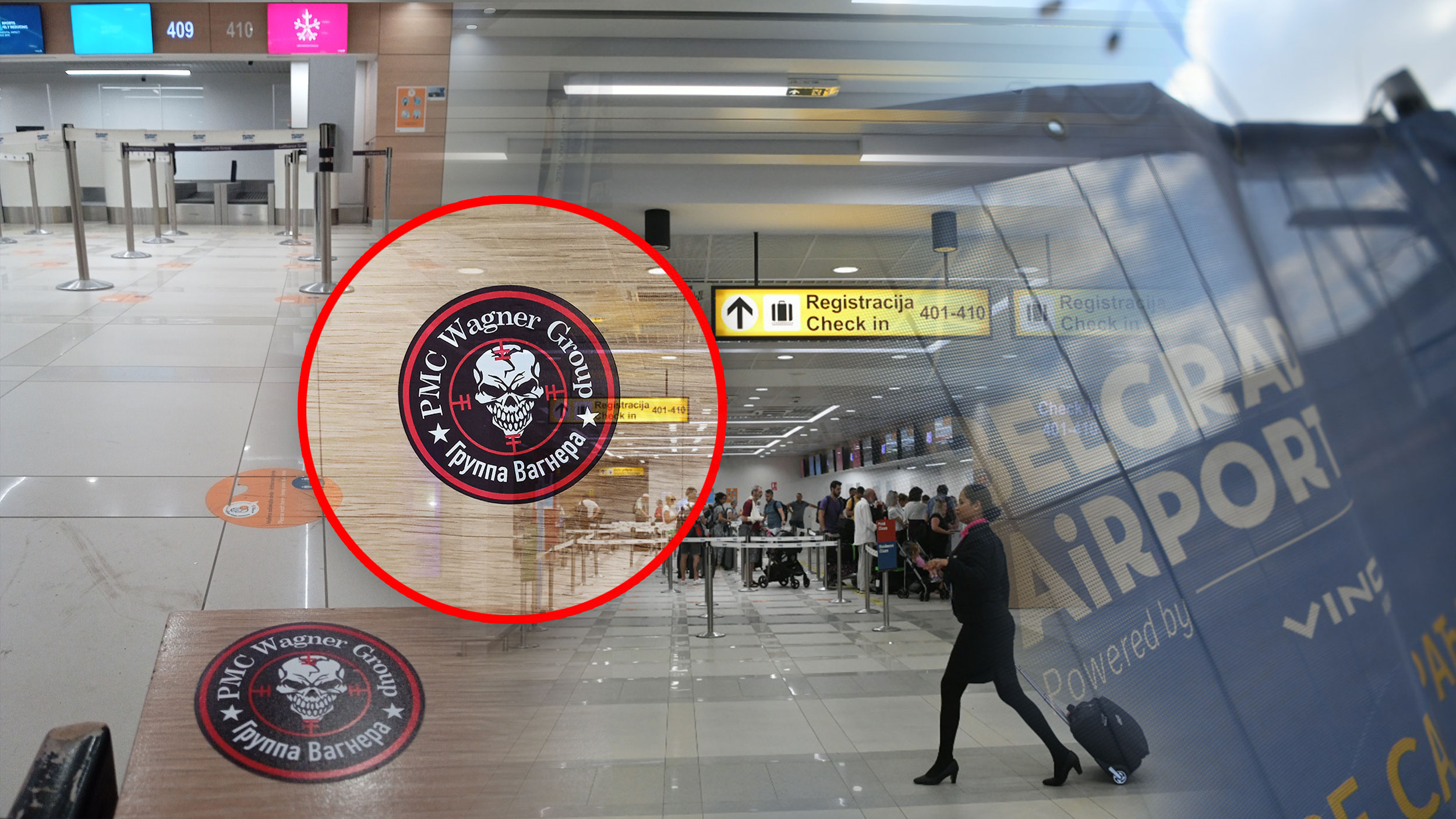 Vagner grupa, aerodrom Nikola Tesla