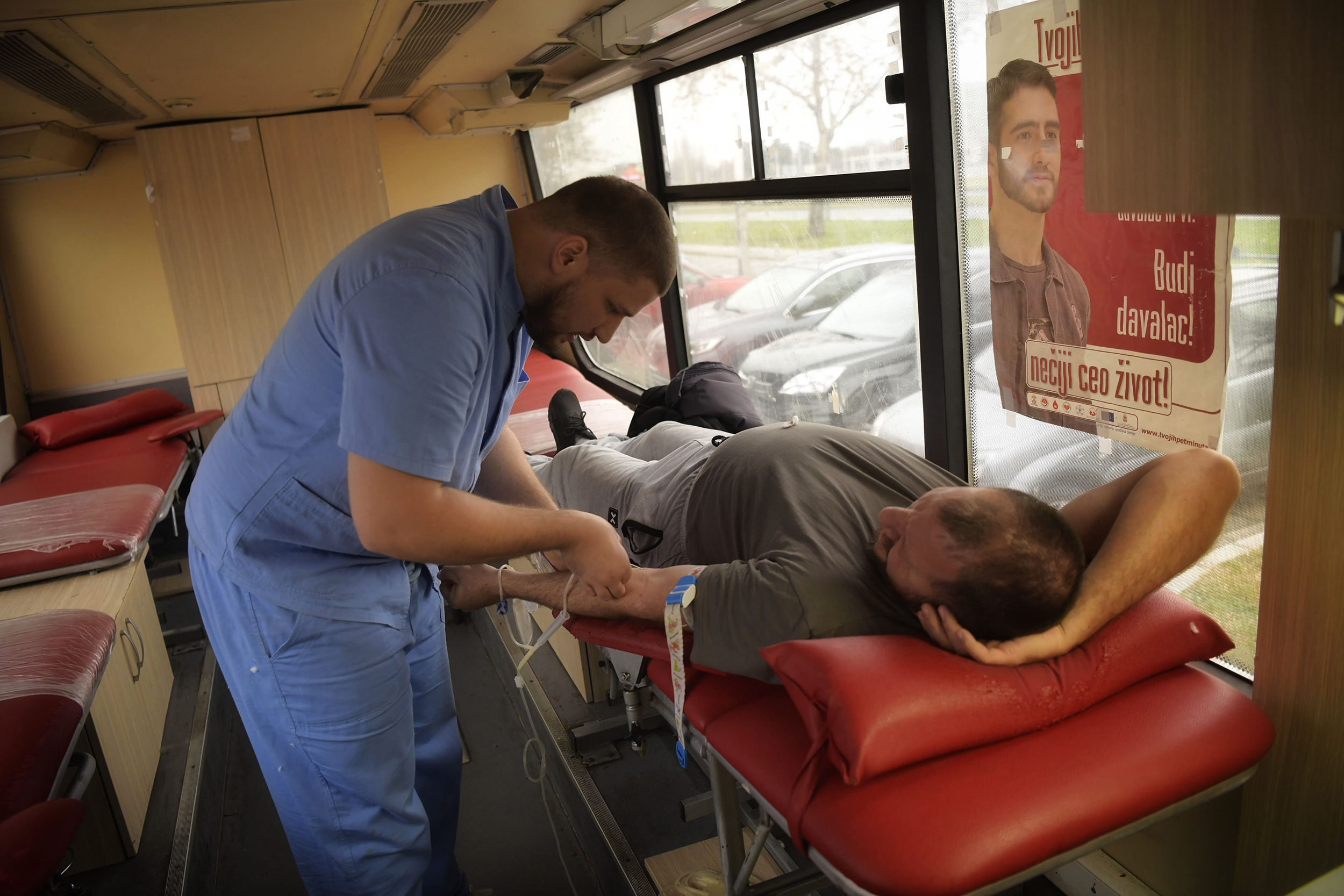 Beograd 09.12.2022. Dobrovoljno davanje krvi