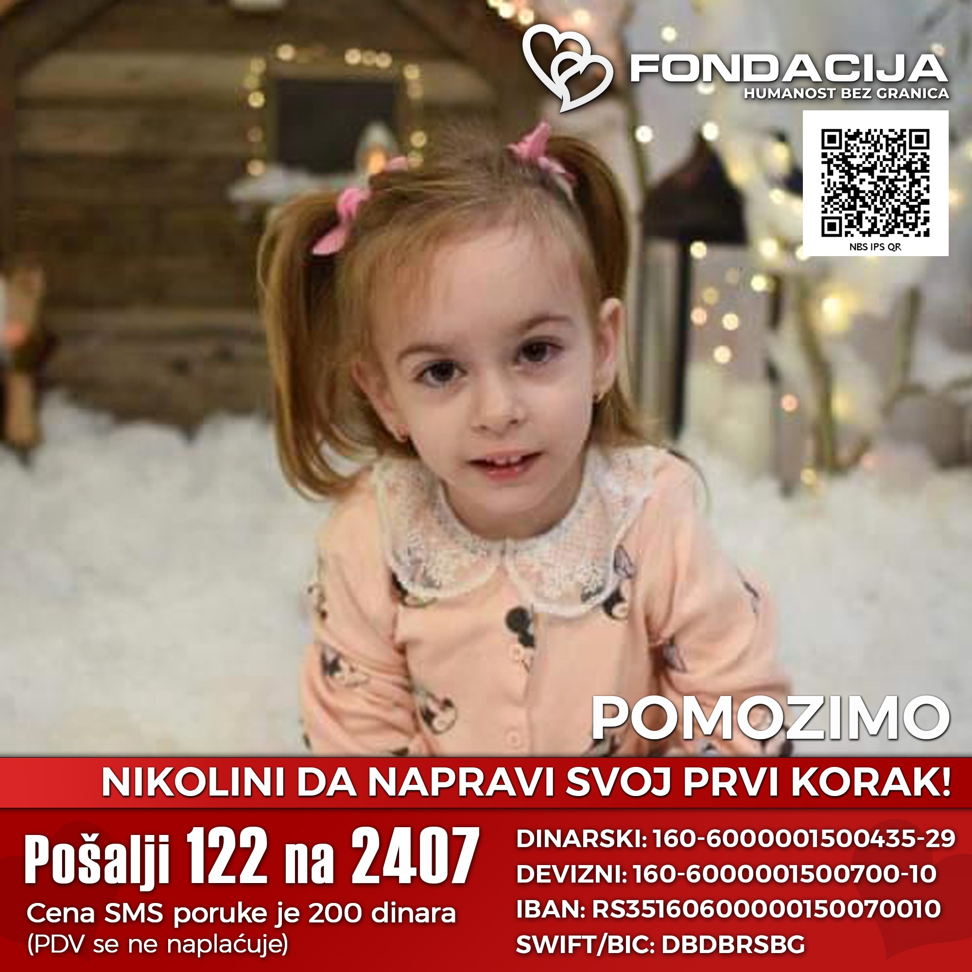 Nikolina, humanitarna pomoć Foto: Fondacija Humanost bez granica