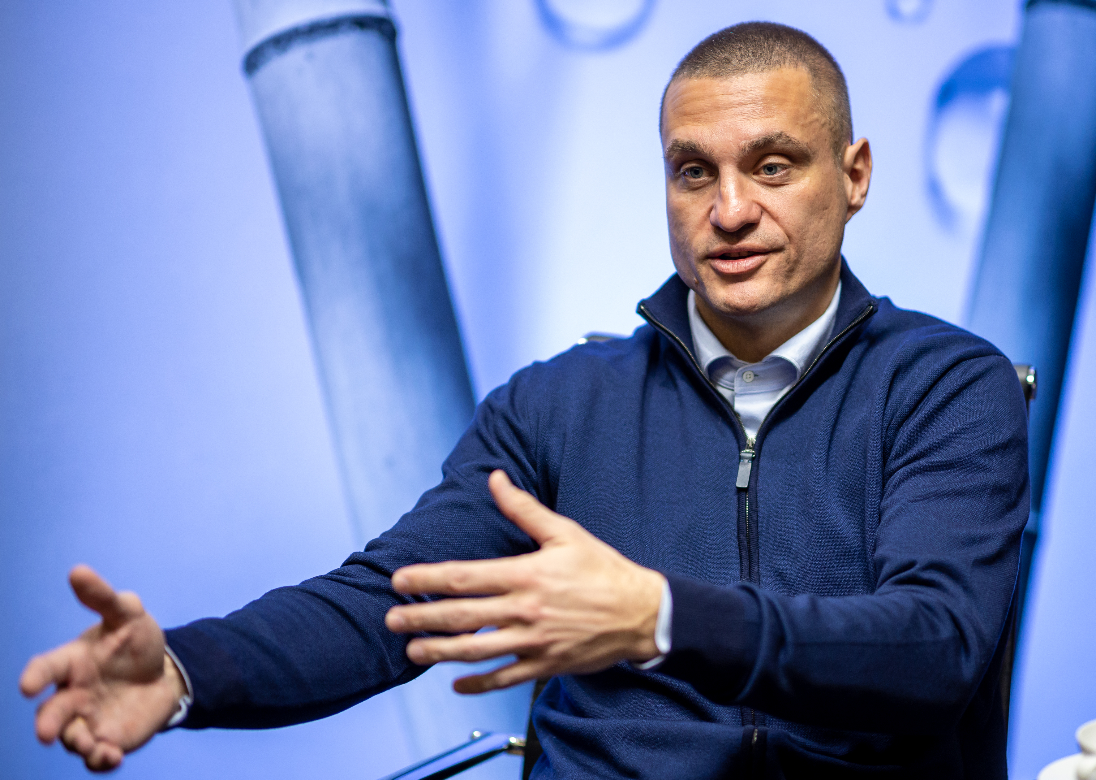 Nemanja Vidic during the interview on March 07, 2023 in Subotica, Serbia. (Photo by Srdjan Stevanovic/Starsport.rs ©)