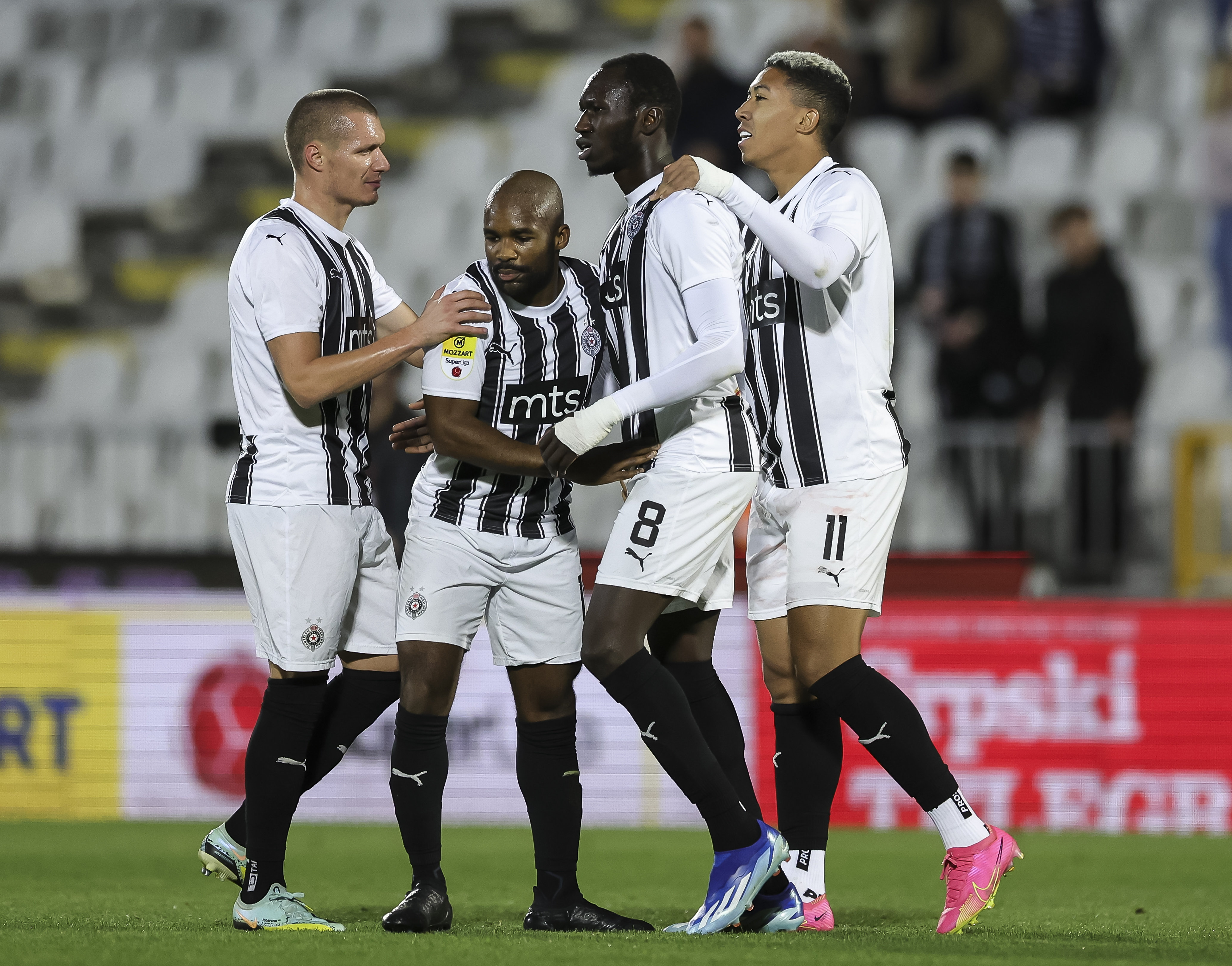 during the Mozzart Super Liga 2023/2024 match between Partizan and Vojvodina at stadium FK Partizan (JNA) on December 02, 2023 in Belgrade, Serbia. (Photo by Srdjan Stevanovic/Starsport.rs ©)