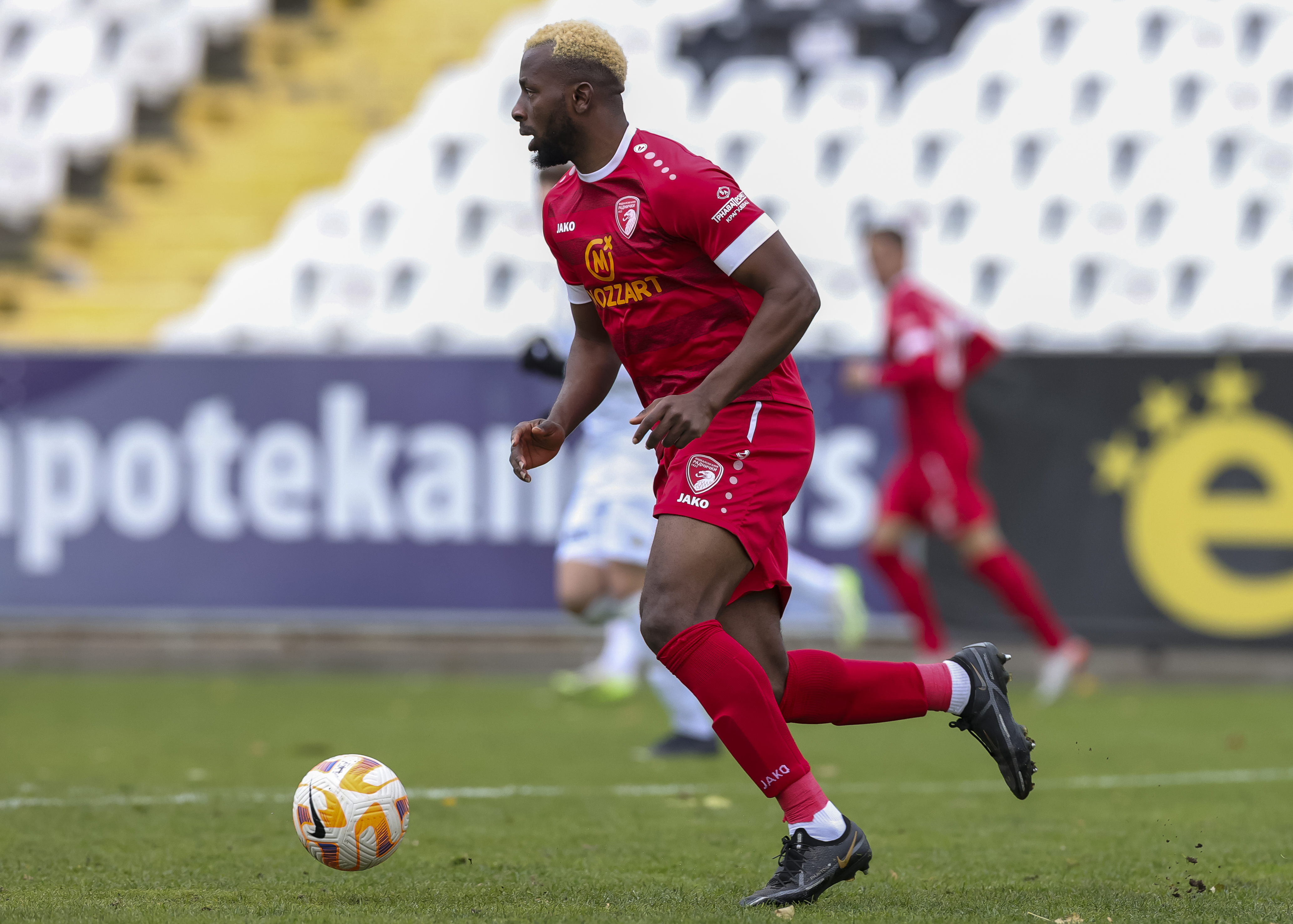 Izuchukwu Jude Anthony during the Mozzart Super Liga 2023/2024 match between Cukaricki and Radnicki 1923 at stadium Cukaricki on December 03, 2023 in Novi Sad, Serbia. (Photo by Srdjan Stevanovic/Starsport.rs ©)
