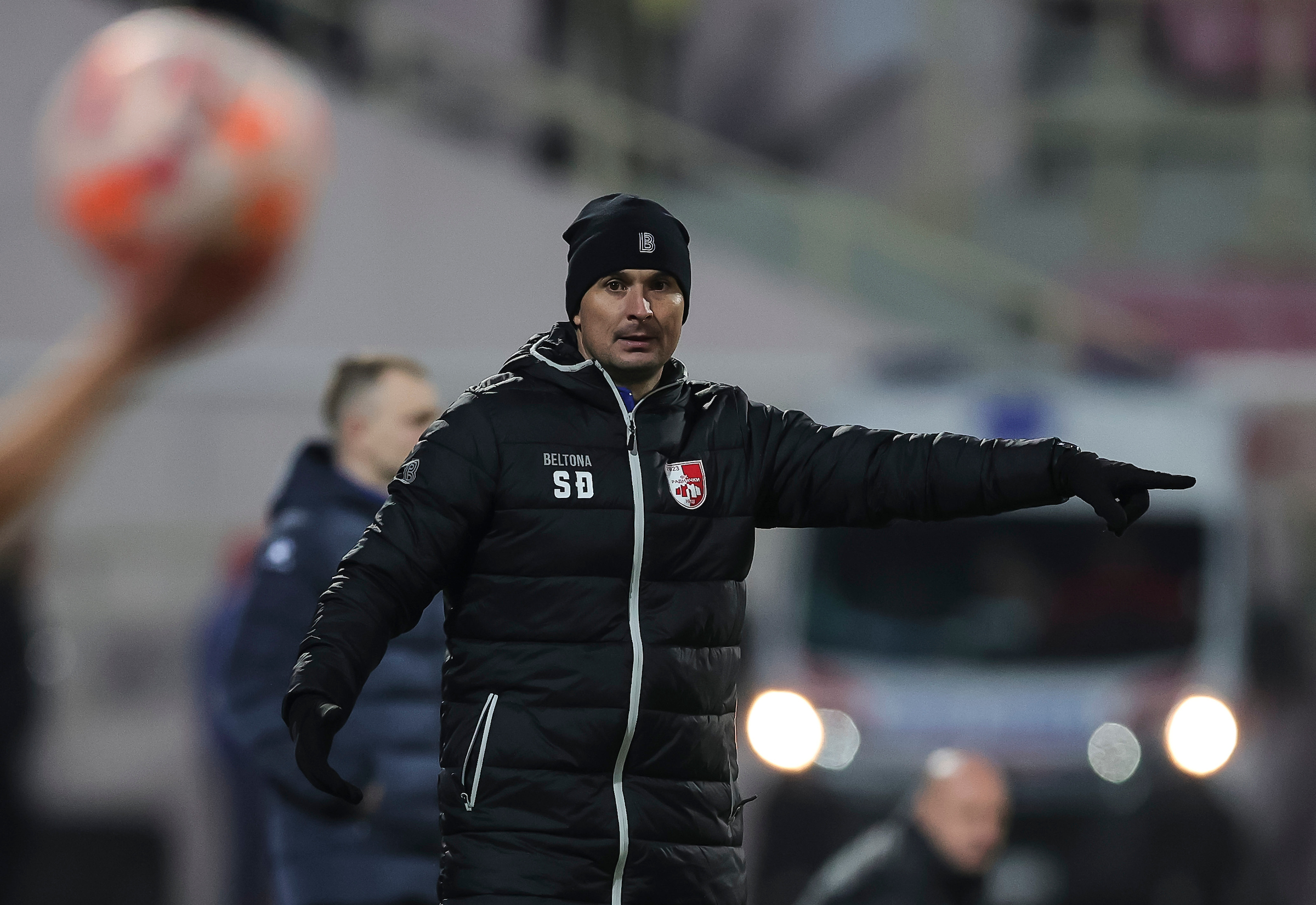 Slavoljub Djordjevic during the Mozzart Super Liga Season 2023/2024 match between Radnicki Nis and Partizan at stadium Cair on December 11, 2023 in Nis, Serbia. (Photo by Srdjan Stevanovic/Starsport.rs ©)