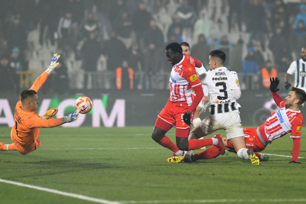 Beograd 20. decembar 2023. Fudbalska utakmica FK Partizan vs FK Crvena zvezda, derbi Foto:Amir Hamzagić/Nova.rs