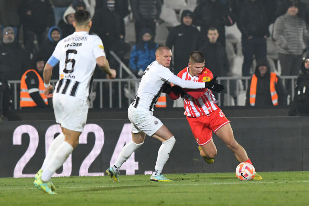 Beograd 20. decembar 2023. Fudbalska utakmica FK Partizan vs FK Crvena zvezda, derbi Foto:Amir Hamzagić/Nova.rs
