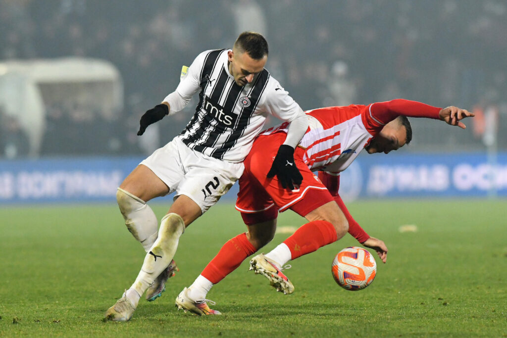 Beograd 20. decembar 2023. Fudbalska utakmica FK Partizan vs FK Crvena zvezda, derbi Foto:Amir Hamzagić/Nova.rs