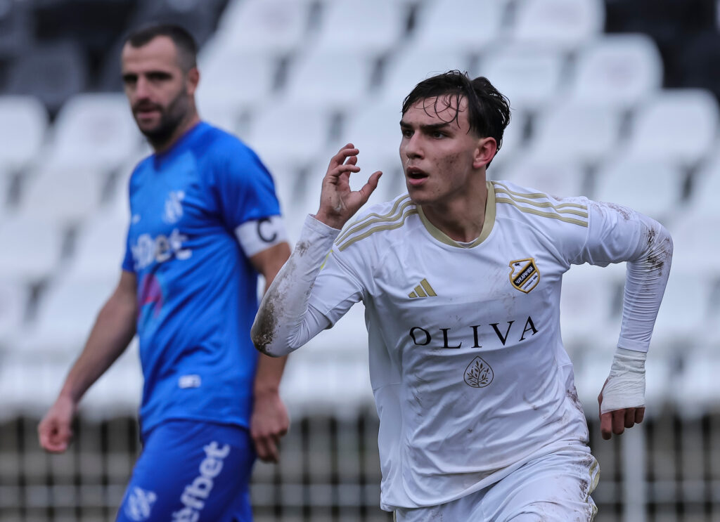 during the Mozzart Super Liga Season 2023/2024 match between Cukaricki v Mladost Lucani at stadium FK CUkaricki on December 22, 2023 in Belgrade, Serbia. (Photo by Srdjan Stevanovic/Starsport.rs ©)